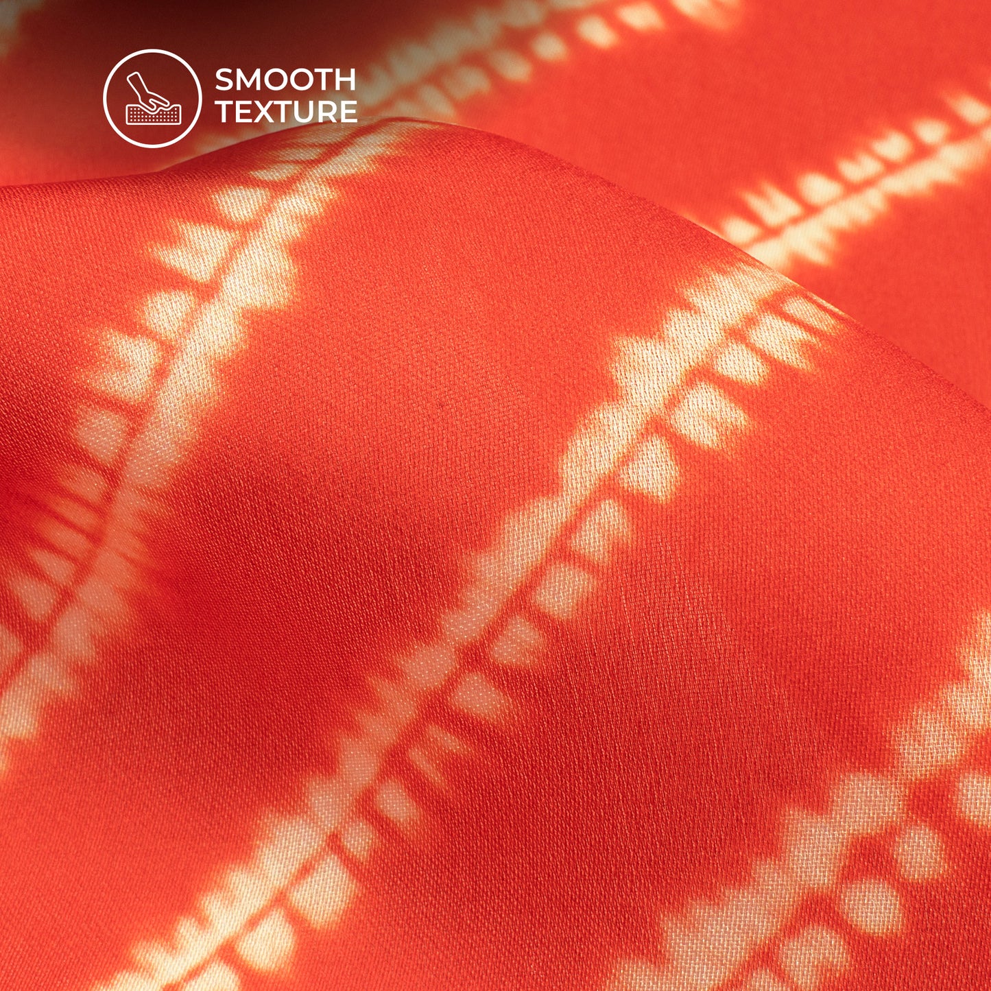 Smooth and Attractive Laheriya Digital Print Georgette Satin Fabric