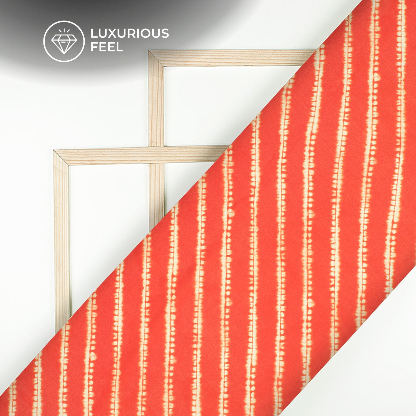 Smooth and Attractive Laheriya Digital Print Georgette Satin Fabric