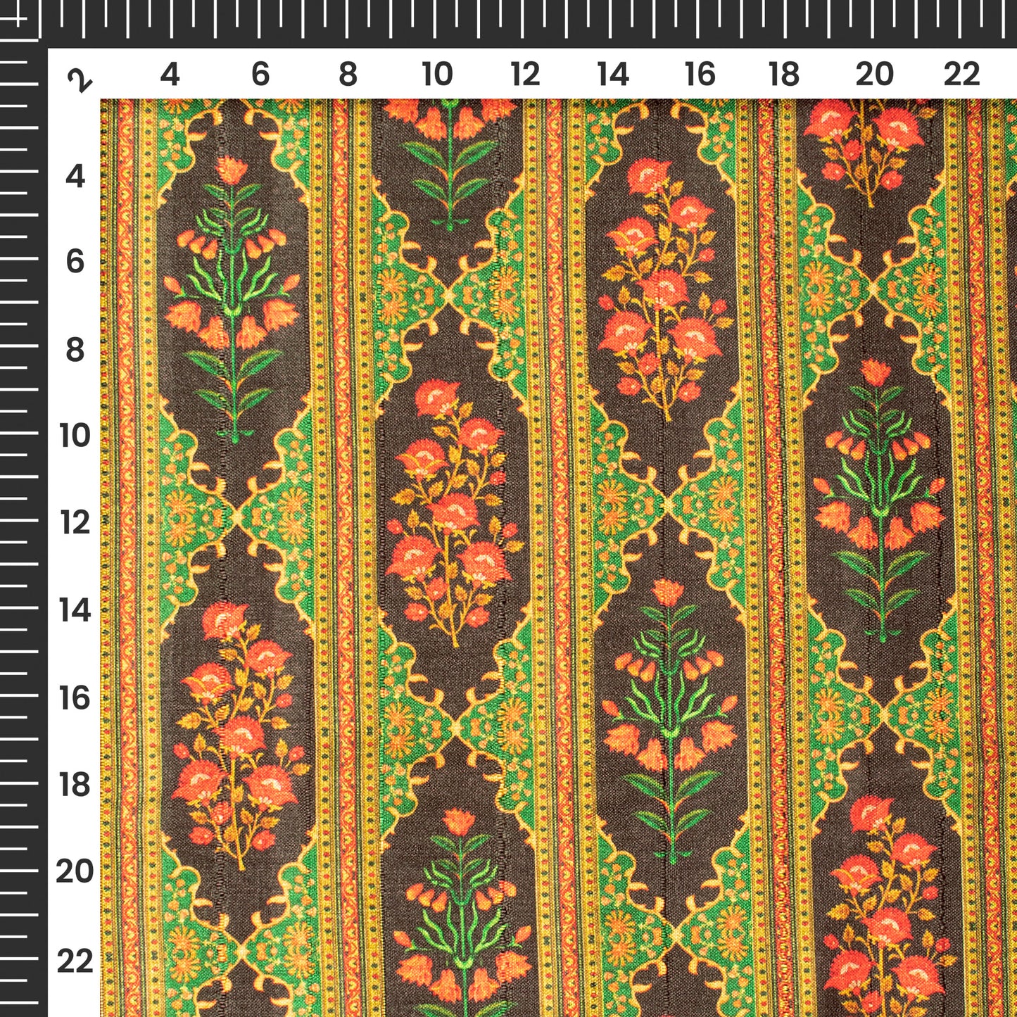 Exclusive Mugal Era Art Digital Print Art Tusser Silk Fabric