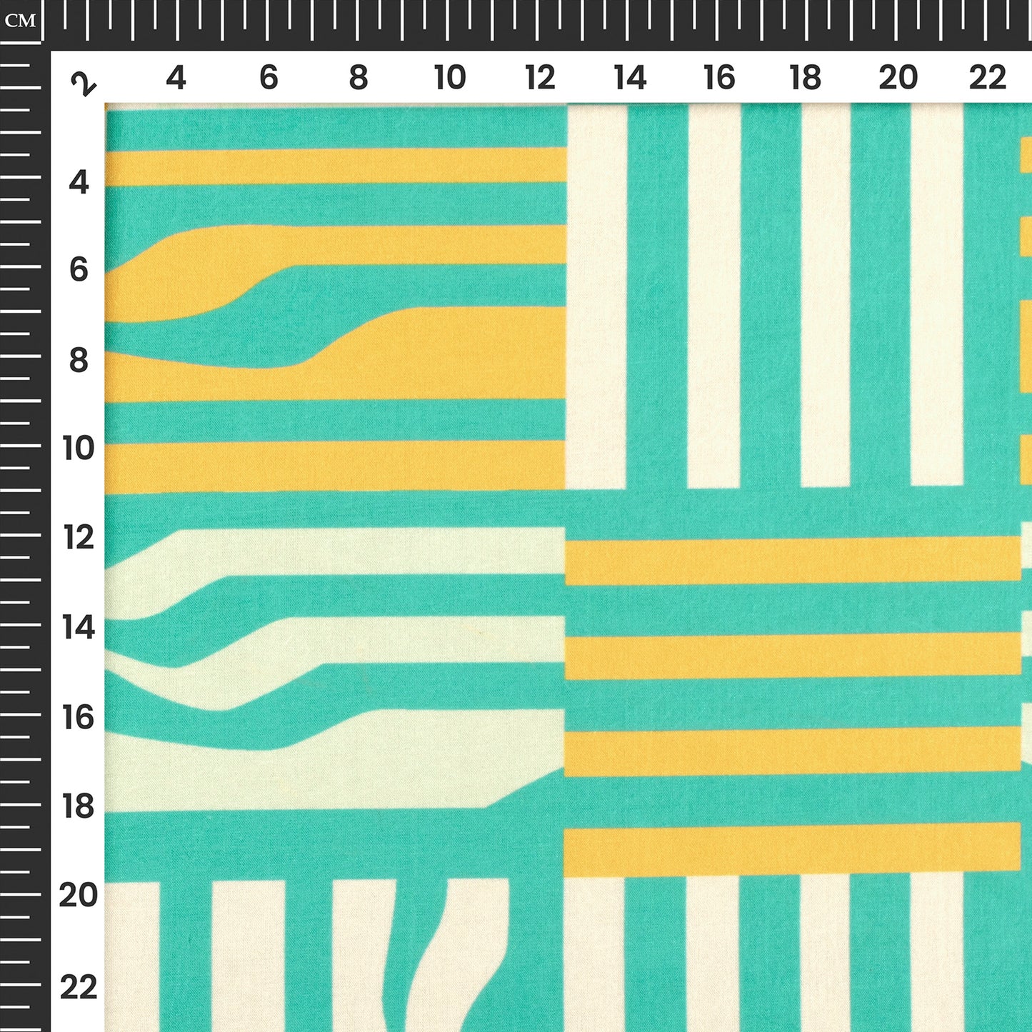 Premium Texture Stripes Digital Print Flat Silk Fabric