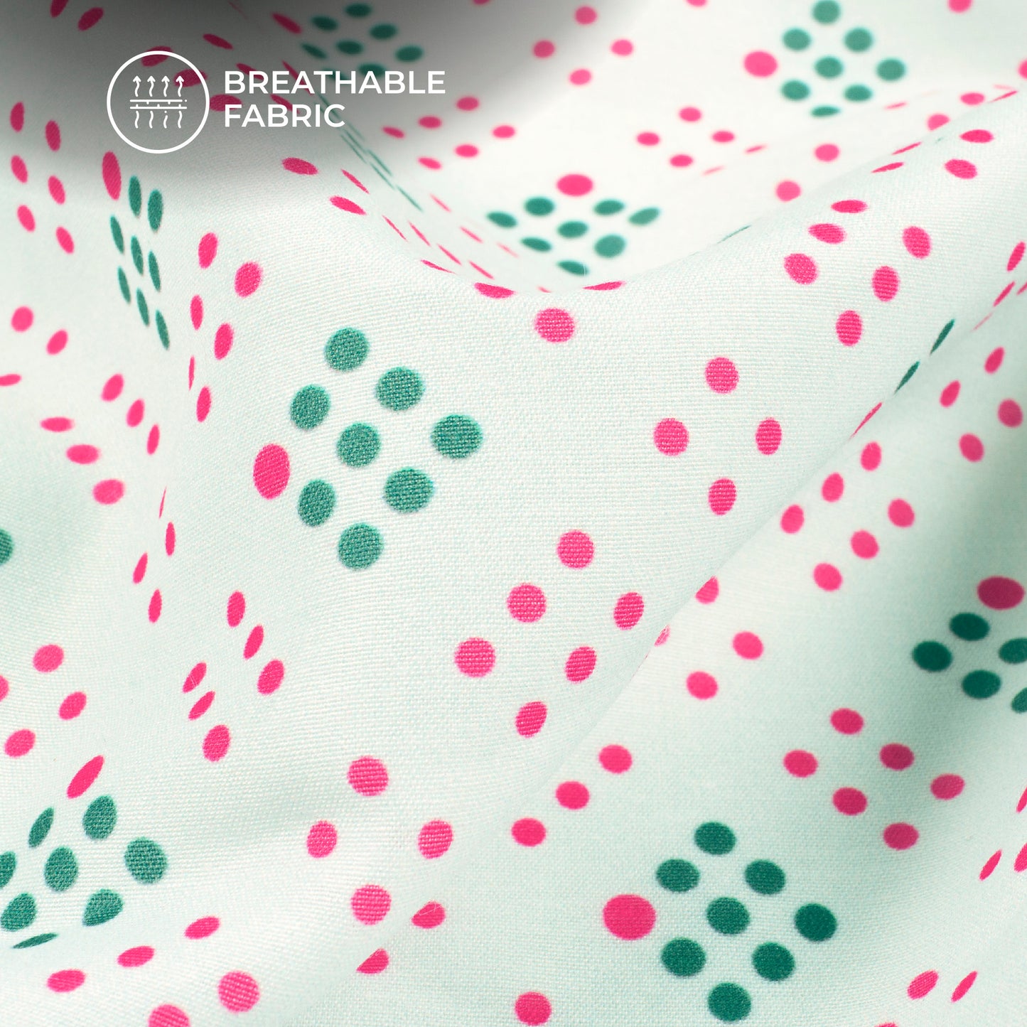 Diamond Shape Geometric Digital Print Muslin Fabric