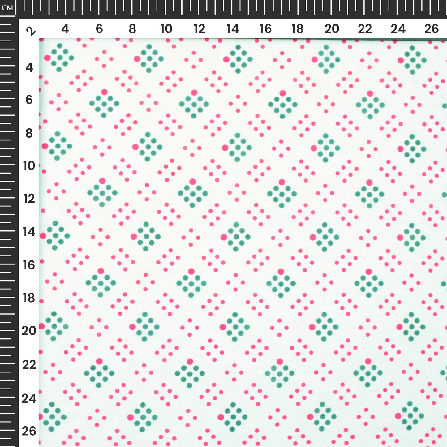 Diamond Shape Geometric Digital Print Muslin Fabric