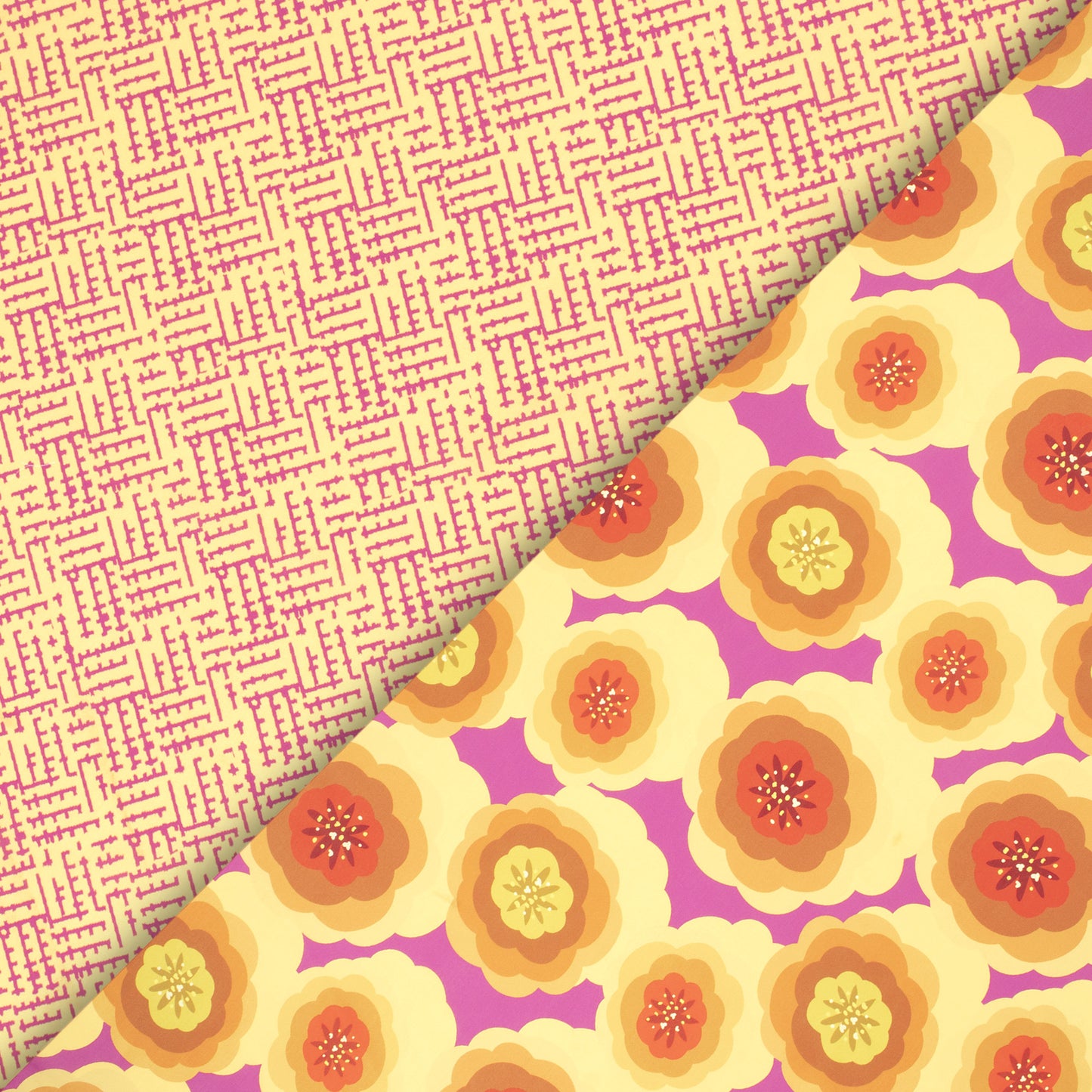 Cool Seamless Geometric Digital Print Muslin Fabric
