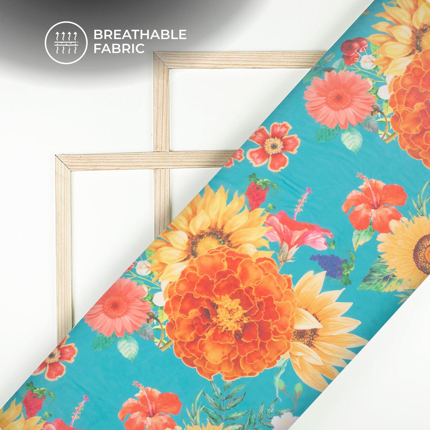 Attractive Floral Digital Print Lightweight Georgette Fabric