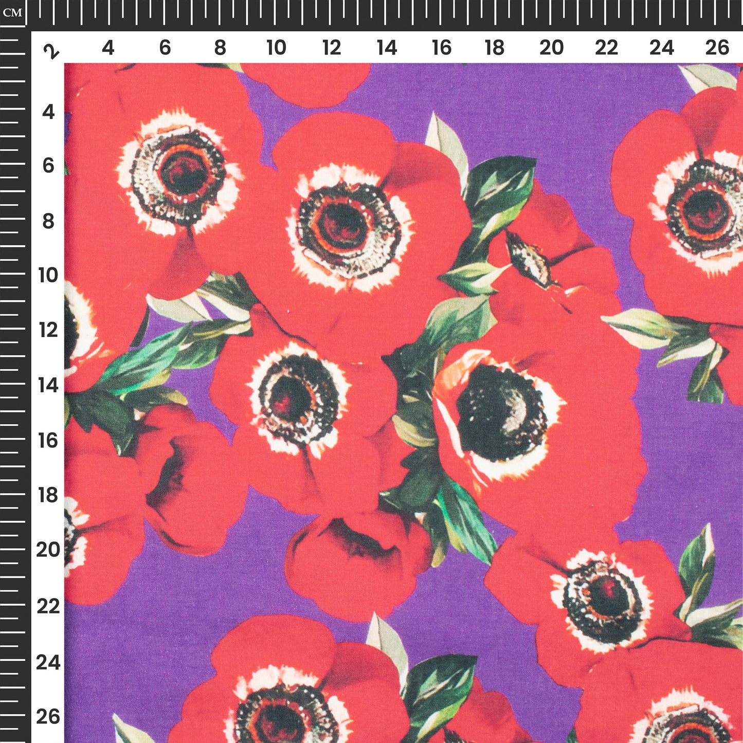 Lovely Rose Floral Digital Print Pure Cotton Mulmul Fabric