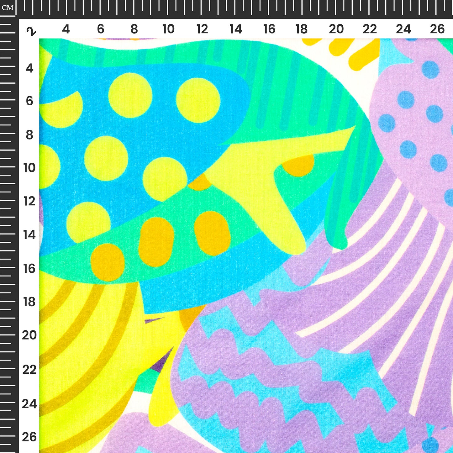 Abstract Floral Digital Print Pure Cotton Mulmul Fabric
