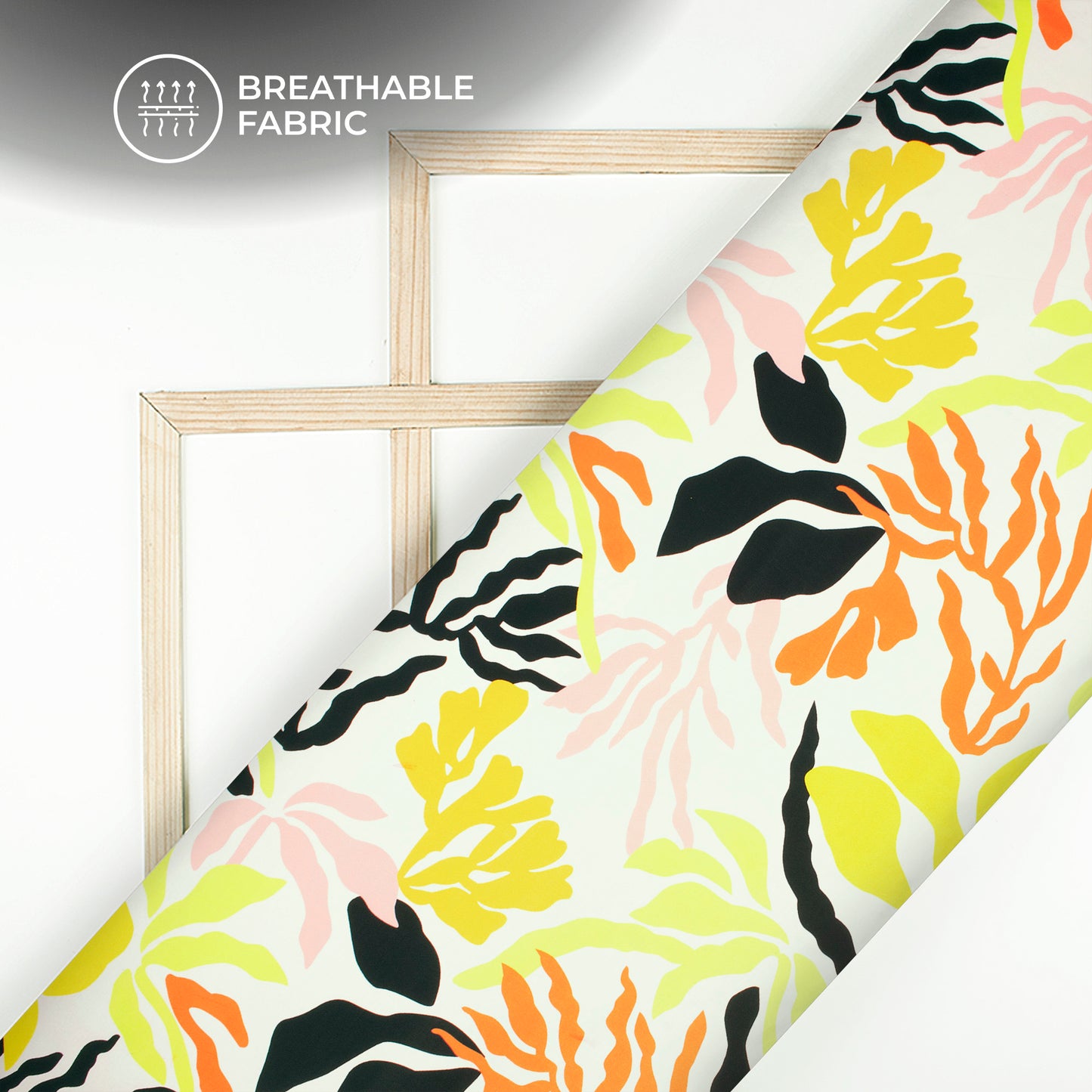 Multi Color Floral Digital Print Crepe Silk Fabric