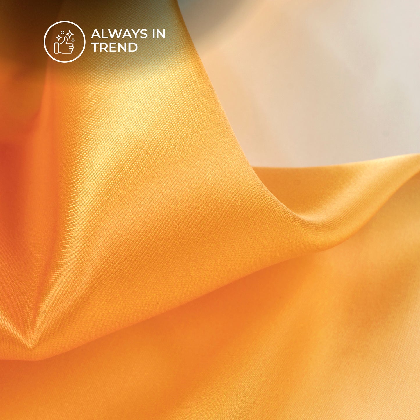 Deep Pink And Orange Ombre Digital Print Organza Satin Fabric