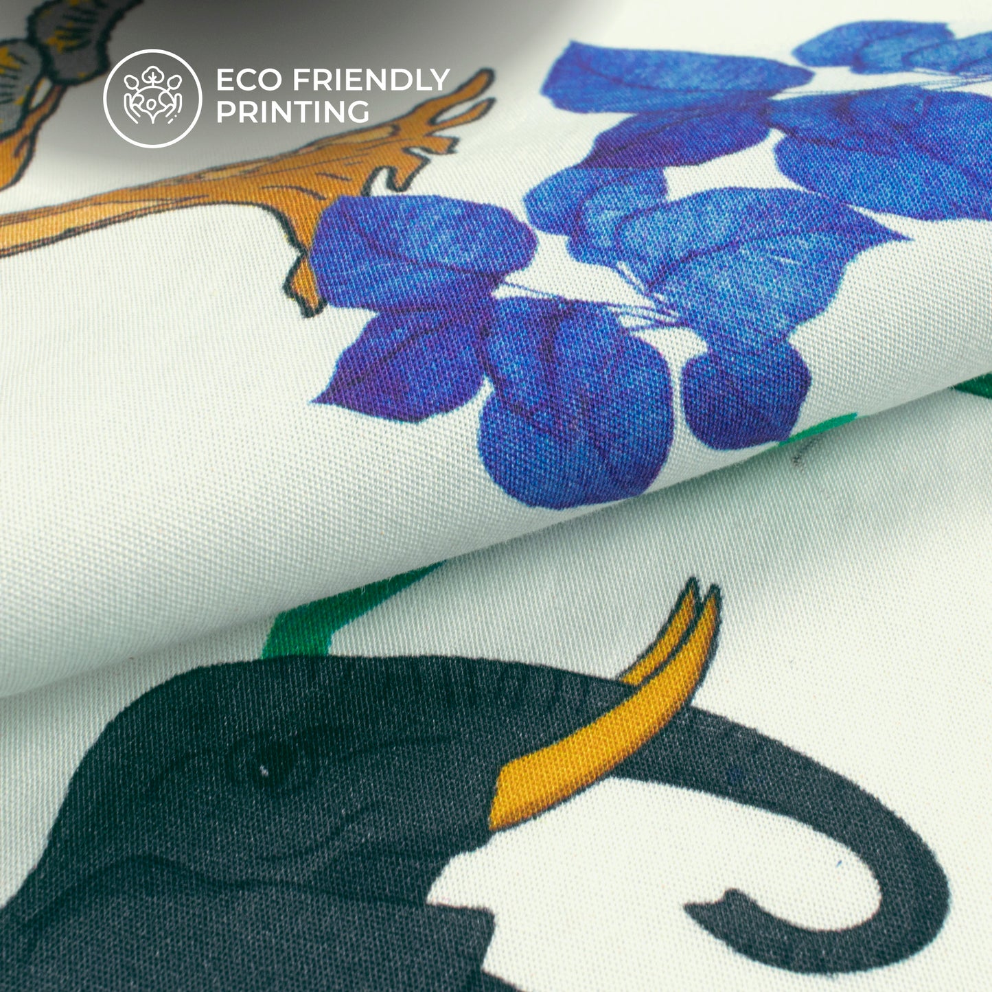 Tropical Wild Animal Digital Print Poplin Fabric (Width 58 Inches)