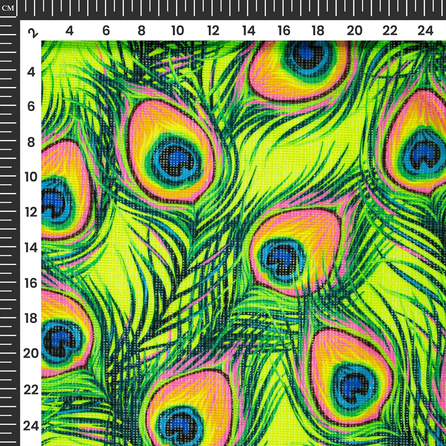 Design the Future With Feather Digital Print Neon Kota Doria Fabric