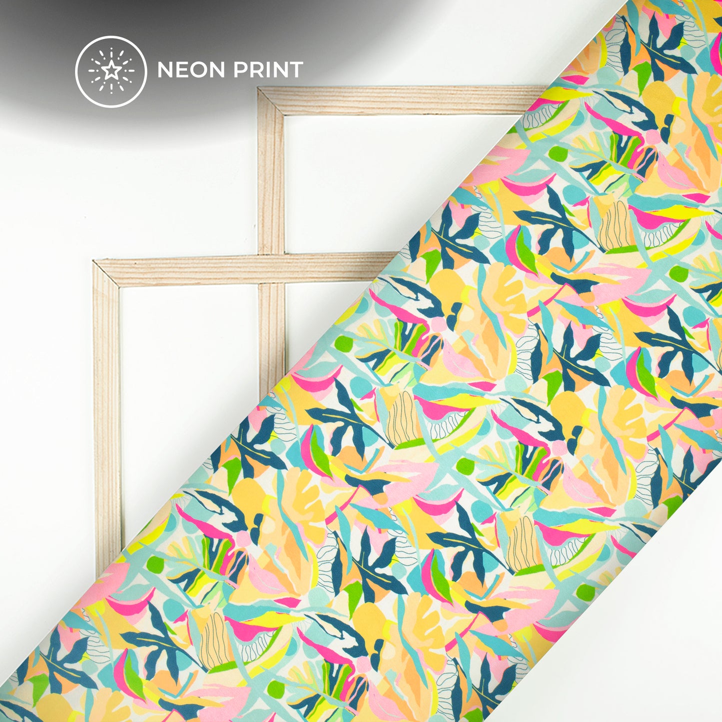 Neonpop - Digital Print Neon Japan Satin Fabric For Bold Creator