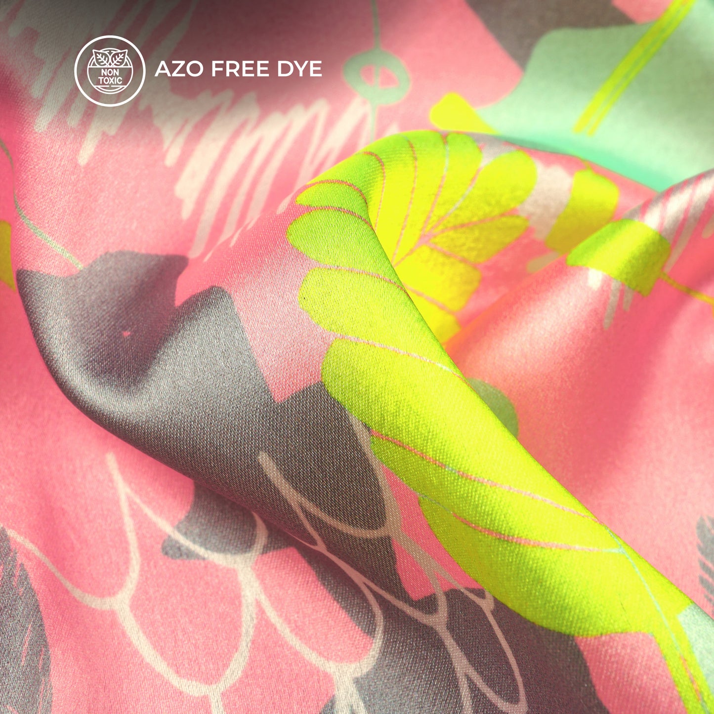 Neoncraft - Digital Print Neon Japan Satin Fabric For Fashion Makers