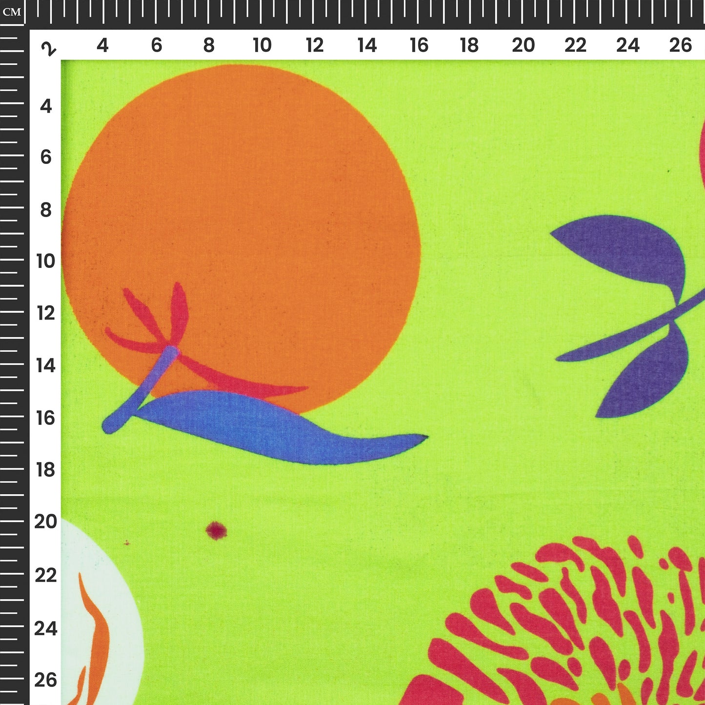 Trendy Abstract Fun Fruits Digital Print Pure Cotton Mulmul Fabric