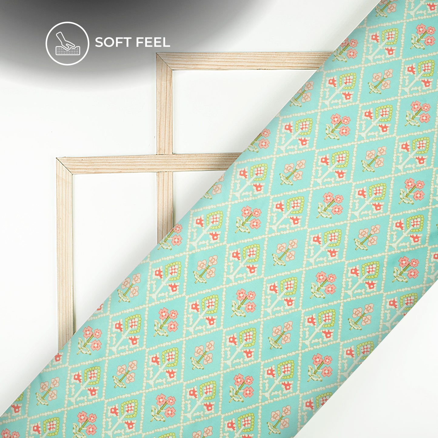 Buy Patola Digital Print Fabric Online - Japan Satin Material