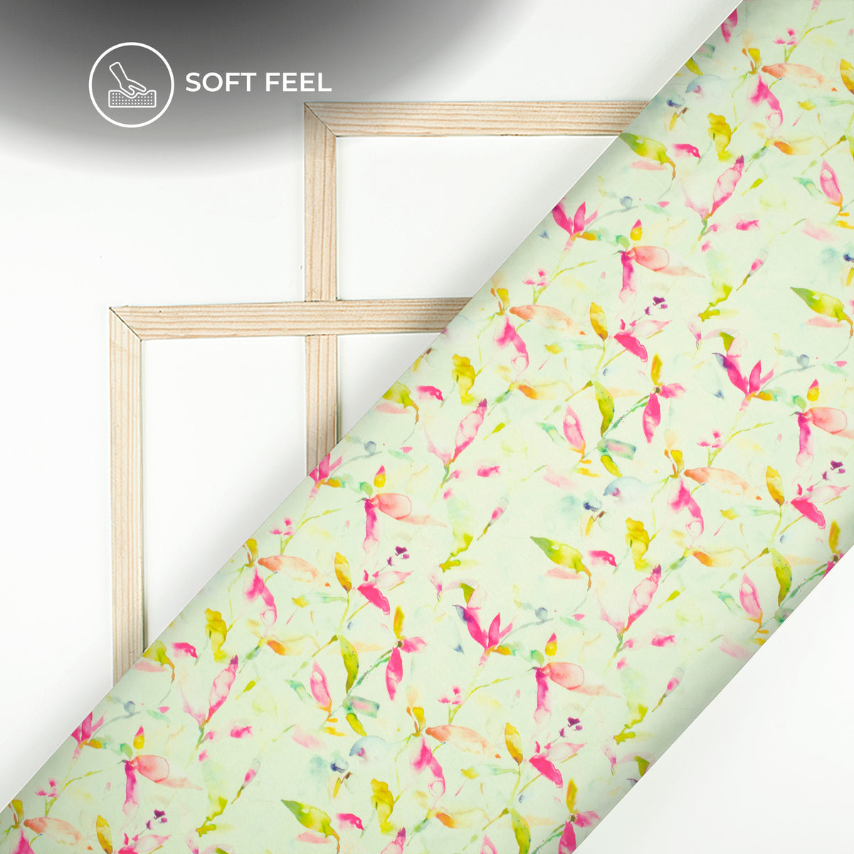 Trendy Floral Digital Print Japan Satin Fabric for Sarees, Kurtis And Blouses