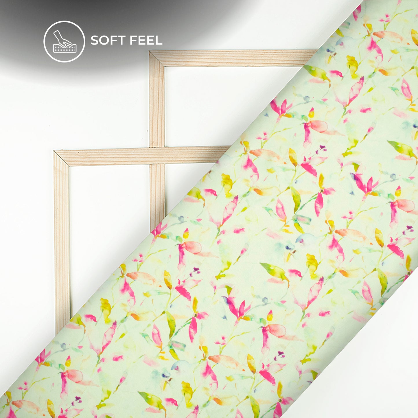 Trendy Floral Digital Print Japan Satin Fabric for Sarees, Kurtis And Blouses