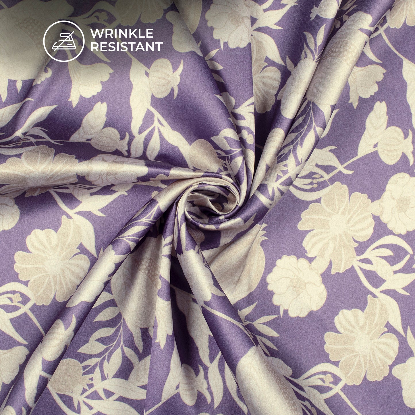Top Selling Floral Digital Print Japan Satin Fabric