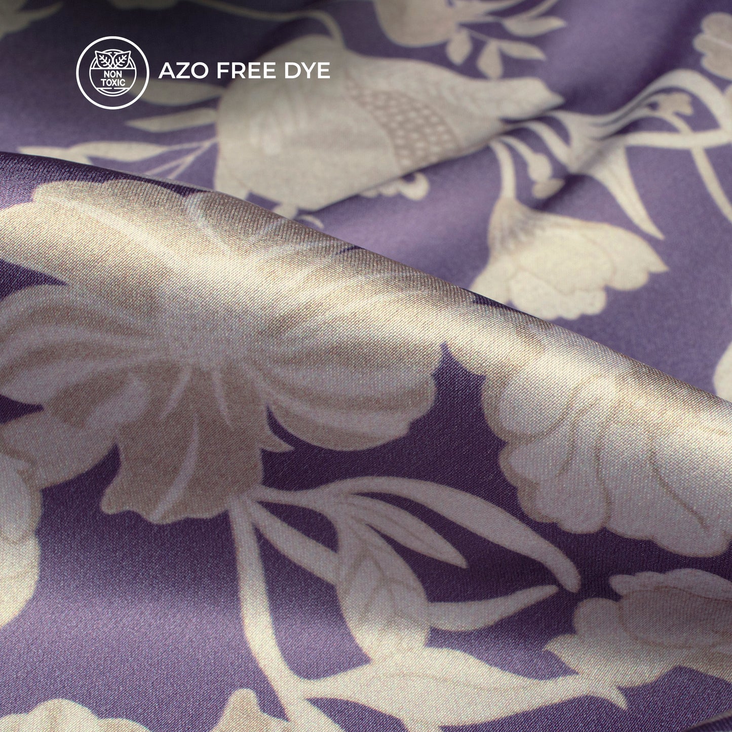 Top Selling Floral Digital Print Japan Satin Fabric