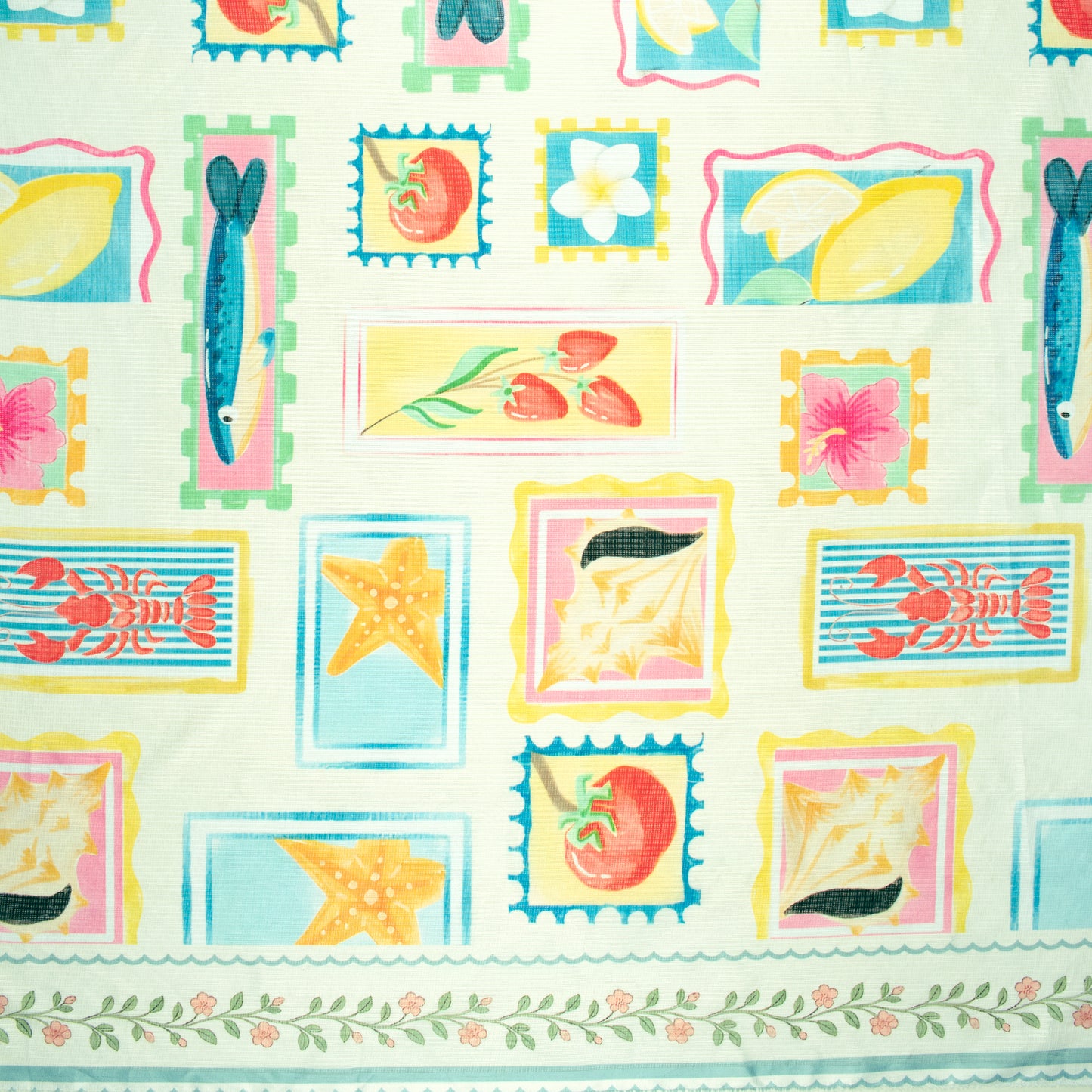Baby Blue Stripes,Floral Digital Print Kota Doria Fabric for Instagram Ready Looks