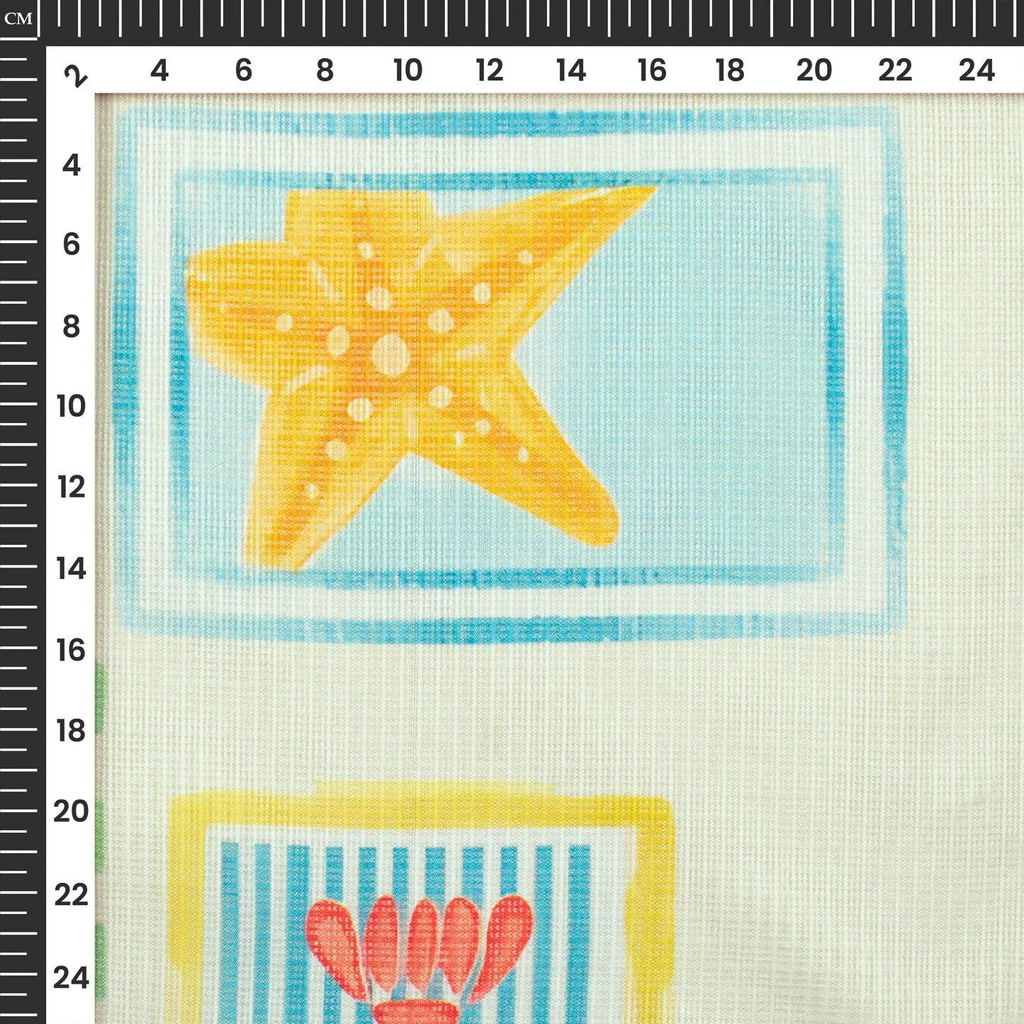 Baby Blue Stripes,Floral Digital Print Kota Doria Fabric for Instagram Ready Looks