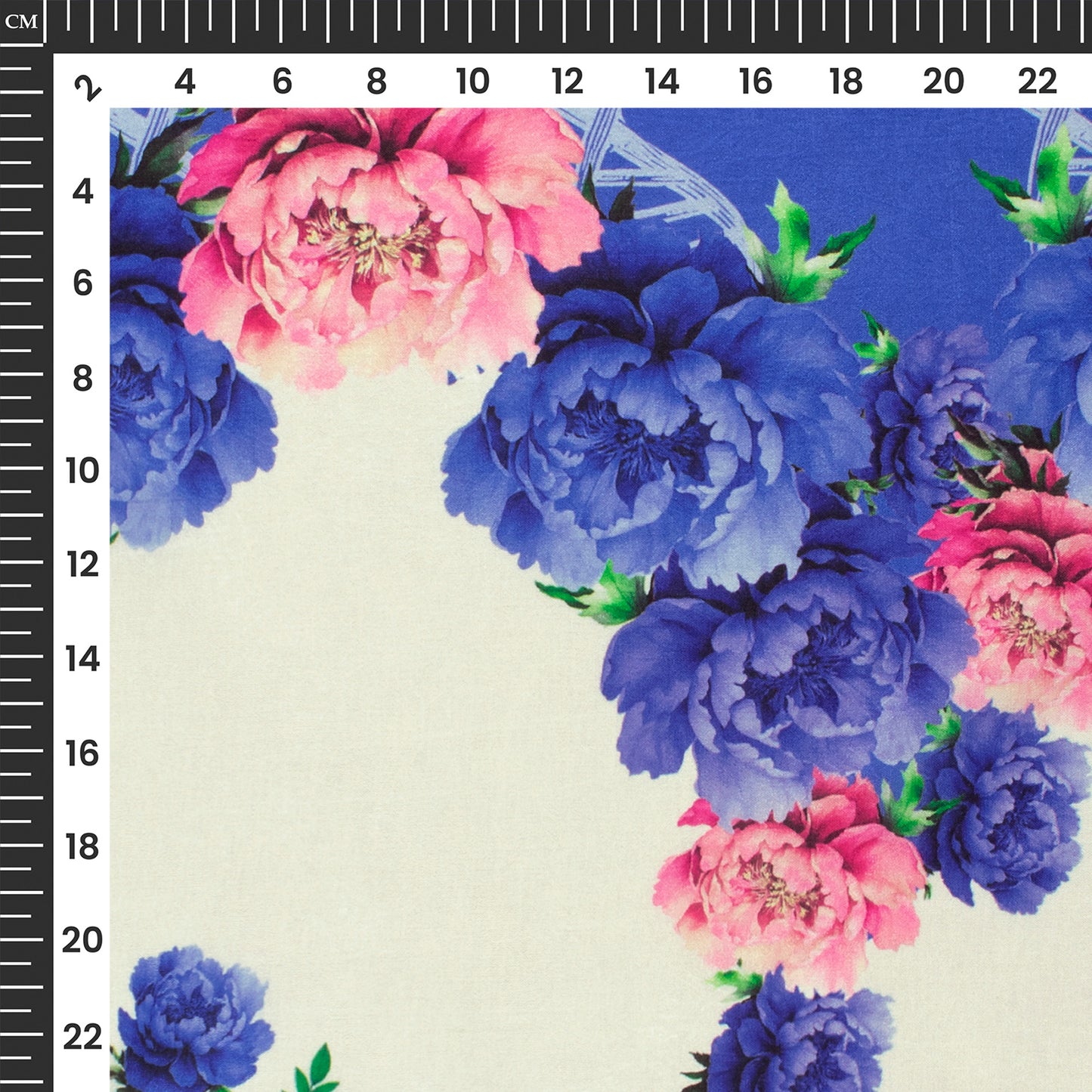 Position Floral Digital Print Flat Silk Fabric