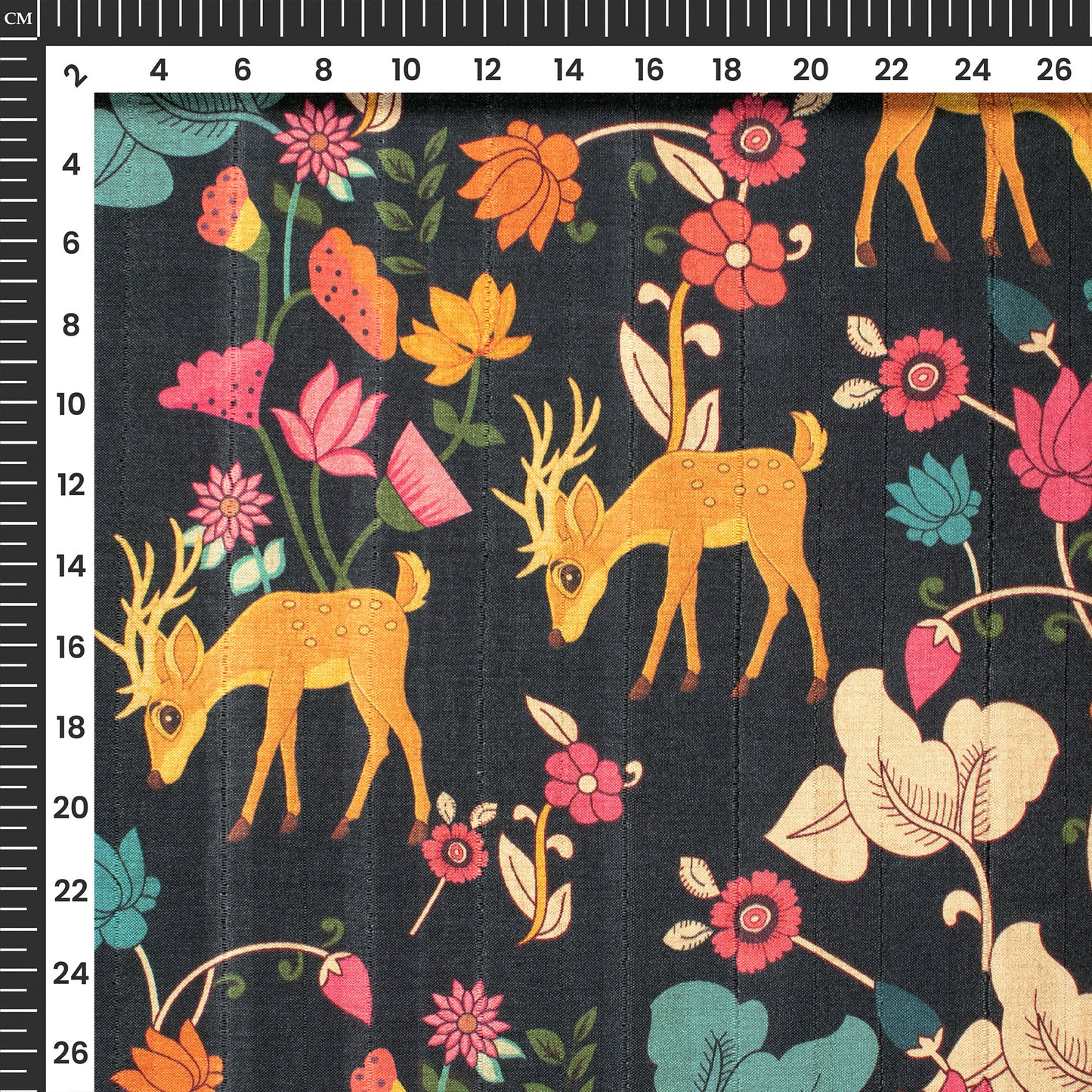 Floral Drip Digital Print Art Tusser Silk Fabric - 2025’s Fab Fav