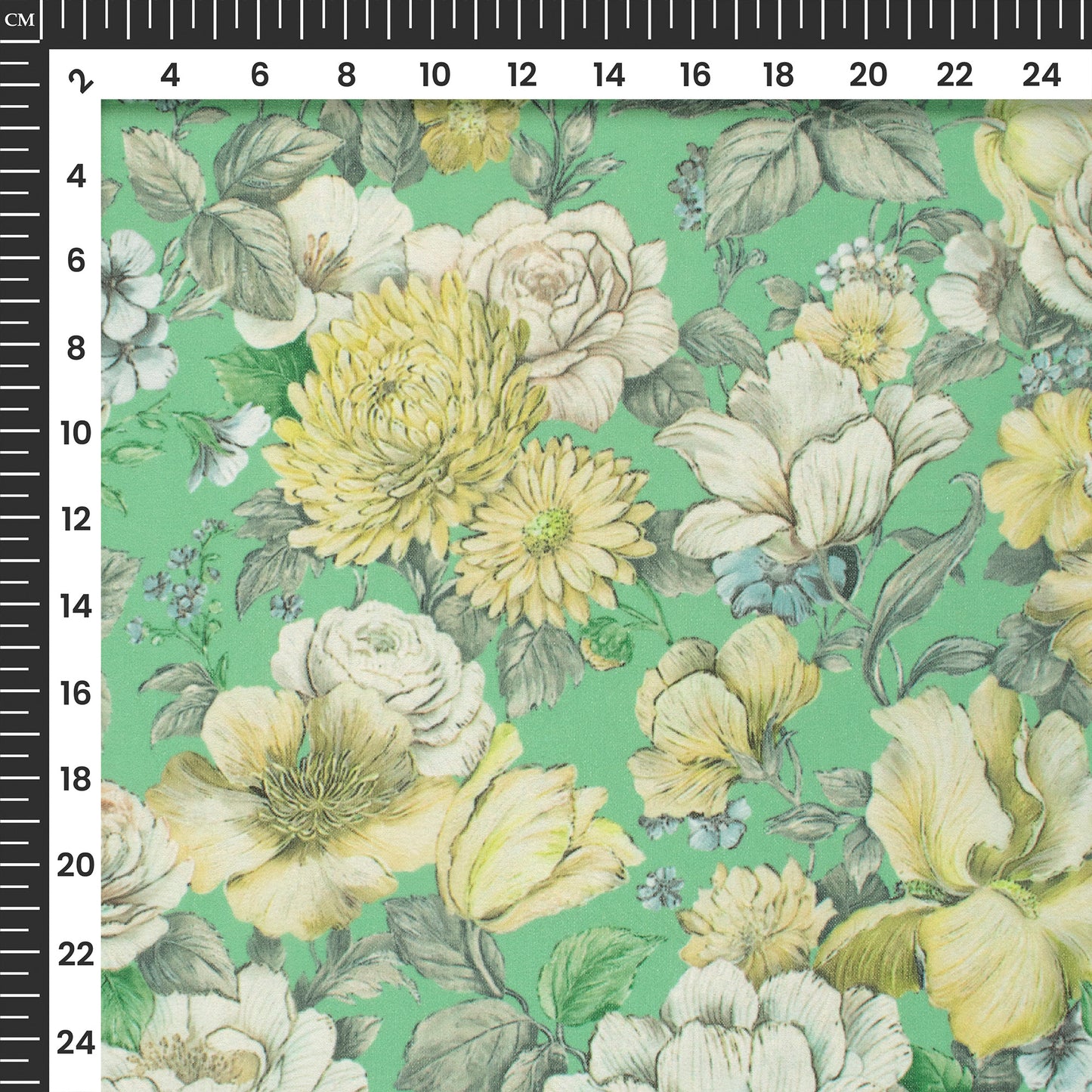 Vintage Botanica - Seamless Soft Lightweight Georgette Fabric