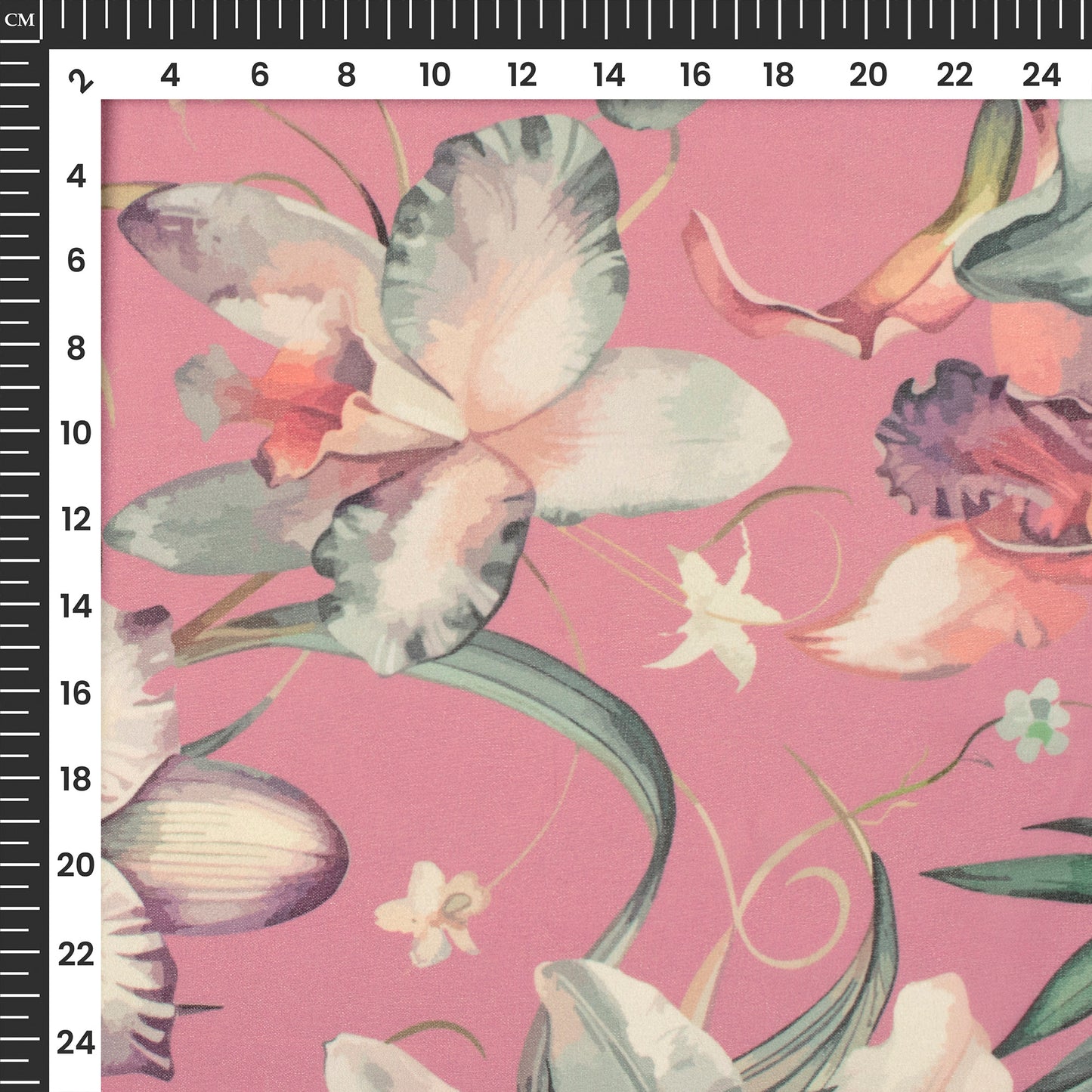 Eternal Orchid - Designer Lightweight Georgette Fabric