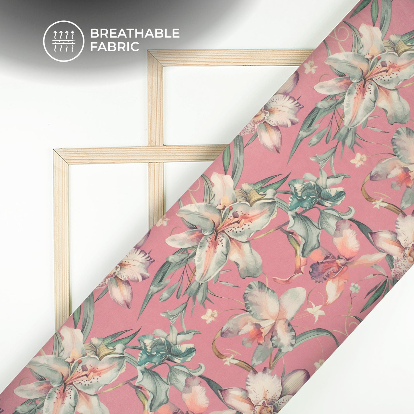 Eternal Orchid - Designer Lightweight Georgette Fabric