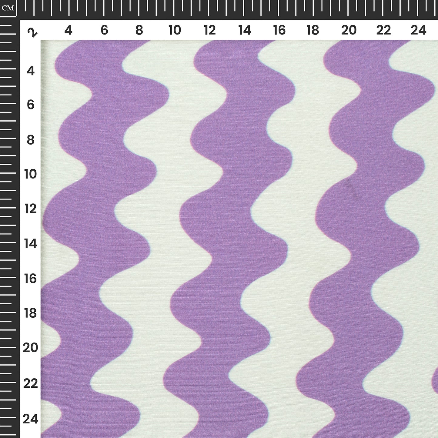 Lavender Purple Chevron Digital Print Viscose Muslin Fabric