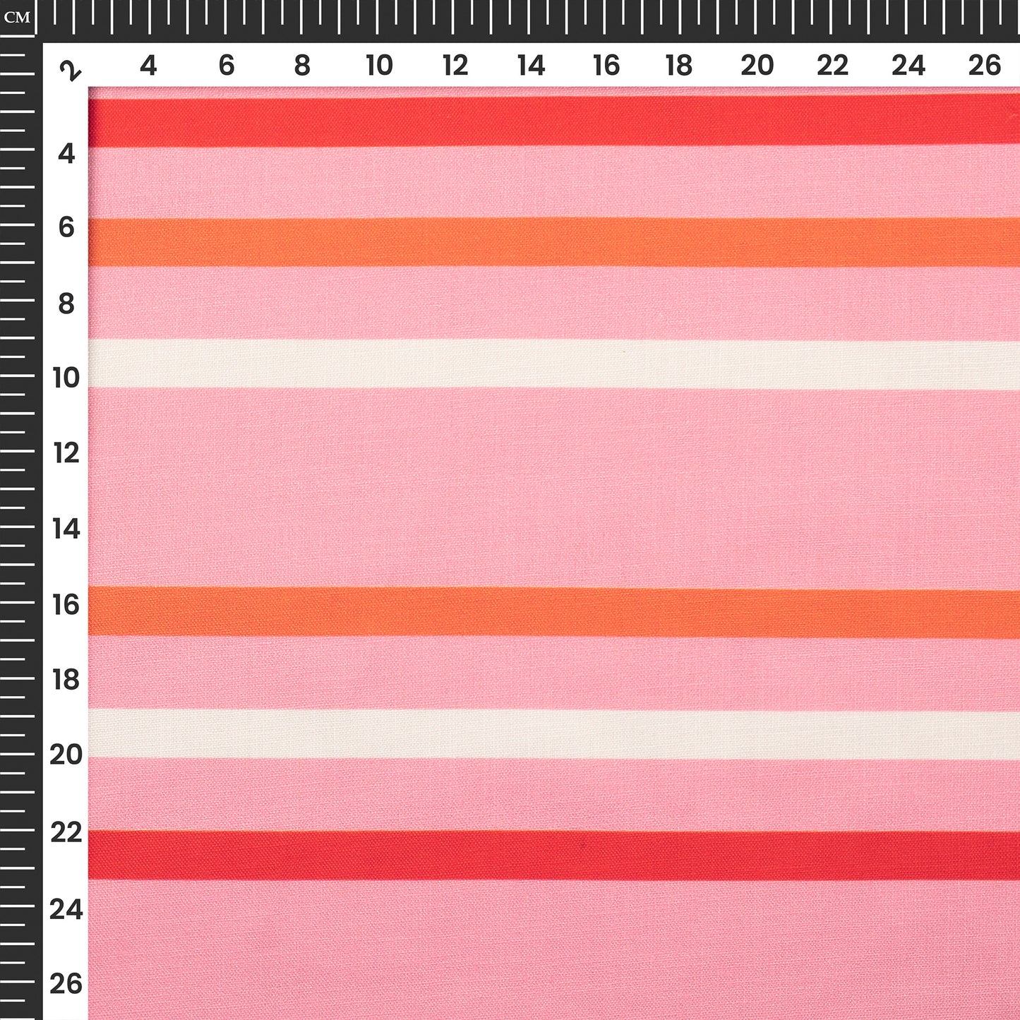 Rose Pink Leheriya Digital Print Poly Linen Slub Fabric