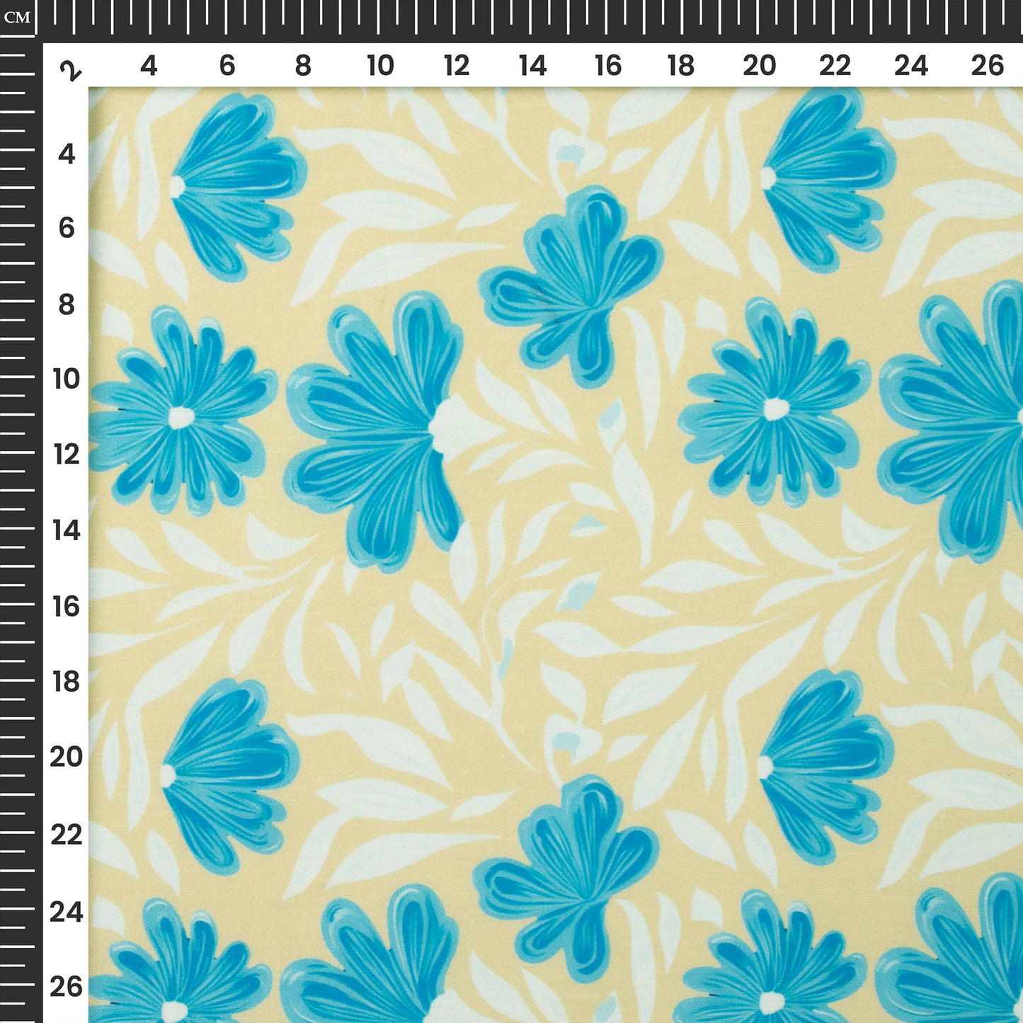 Vintage Joy floral Digital Print Muslin Fabric For Craft Lovers
