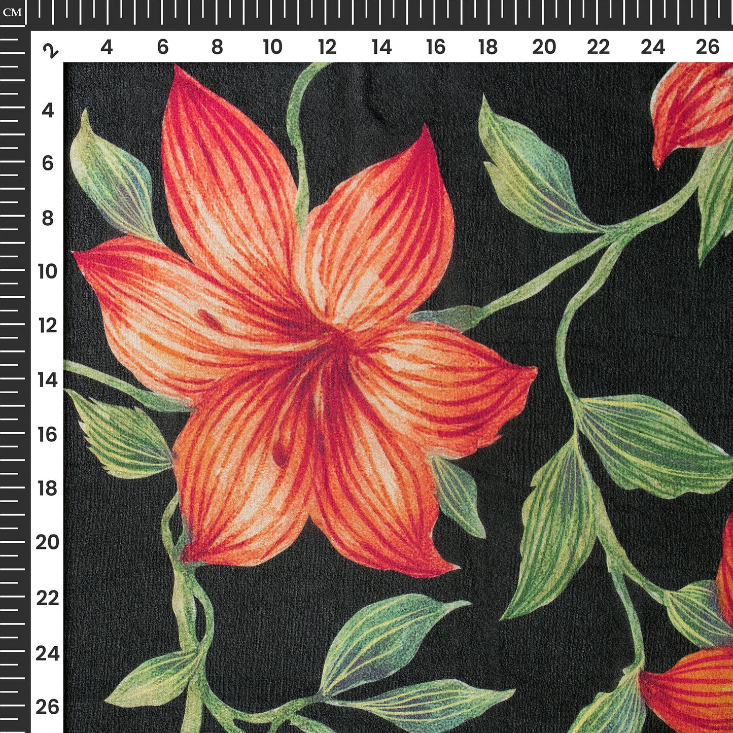 Vintage Floral Viscose Chinnon Chiffon Fabric For Designers And Custom Projects