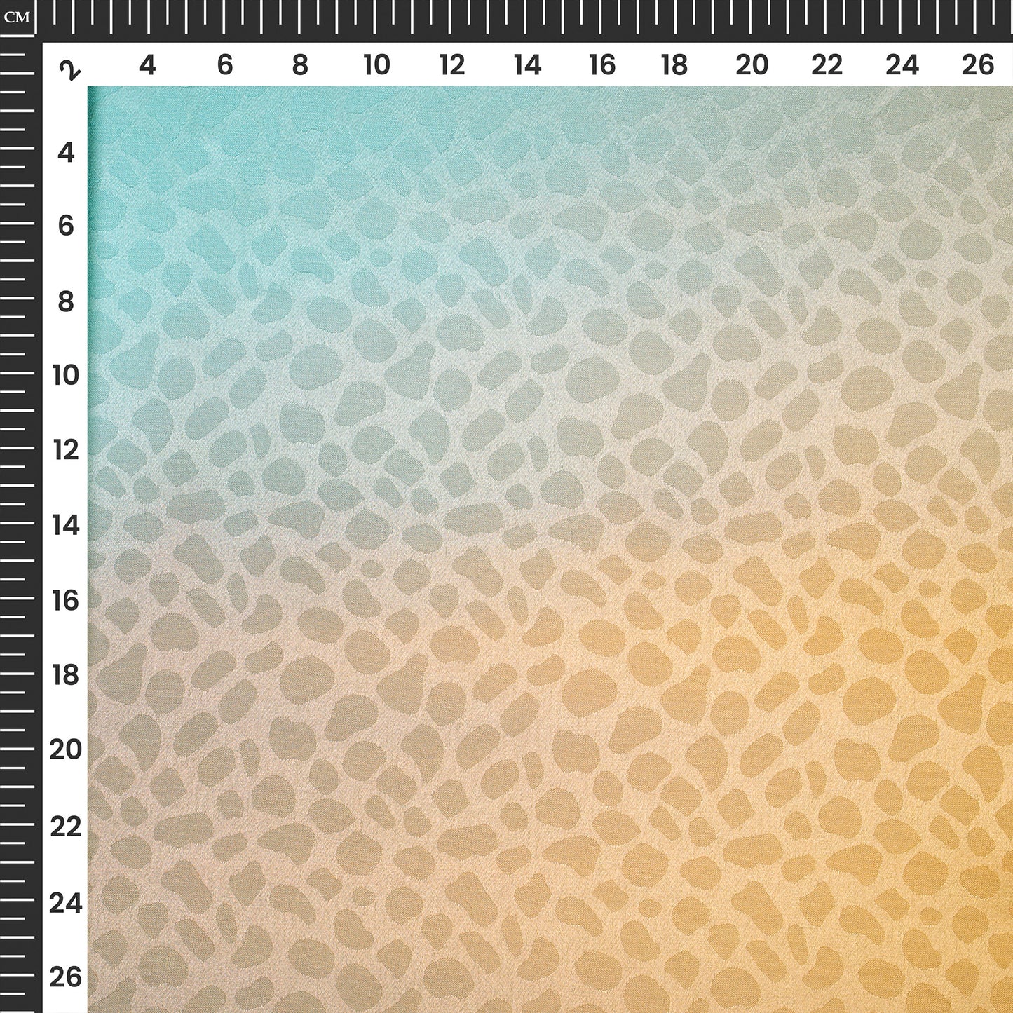 Four Color Shades Ombre Pattern Digital Print Dobby Satin Fabric