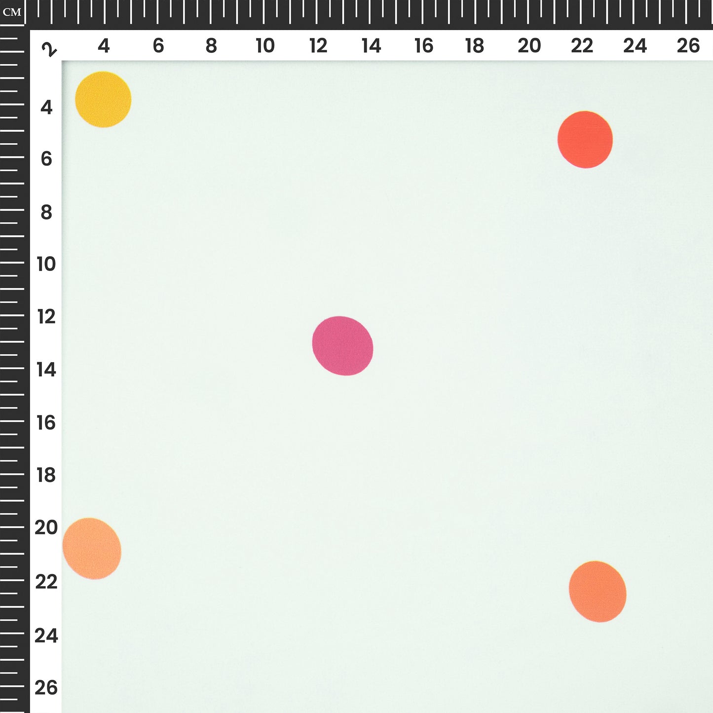 Polka Dots Digital Print Imported Satin Fabric