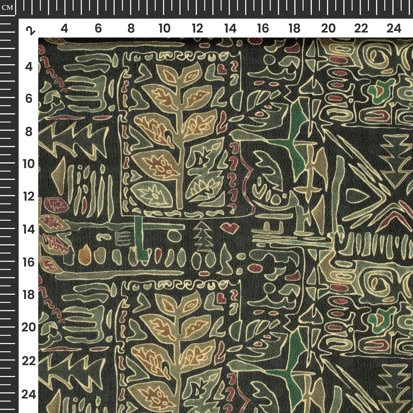 Ajrakh Design Digital Print Elegant Blend Pashmina Fabric