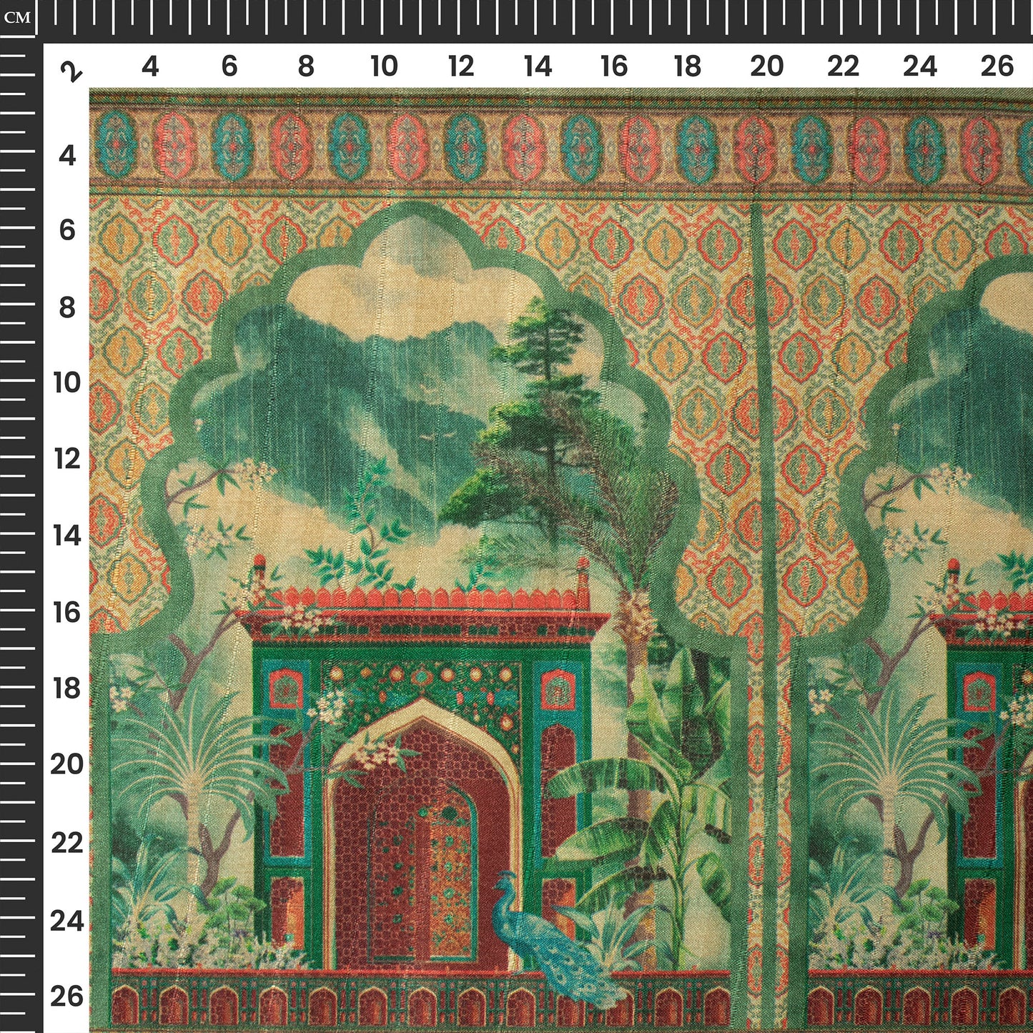 Bloom In Luxury - Floral Digital Print Art Tussar Silk Fabric