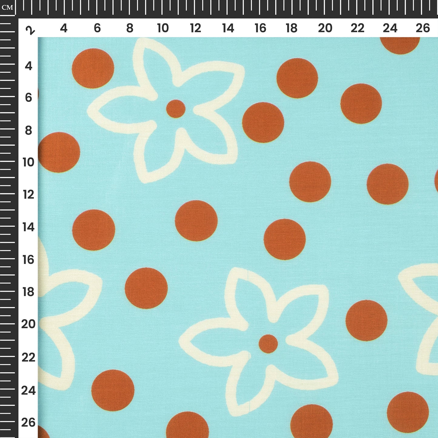 Feel Someone Special Daisy Digital Print Muslin Fabri