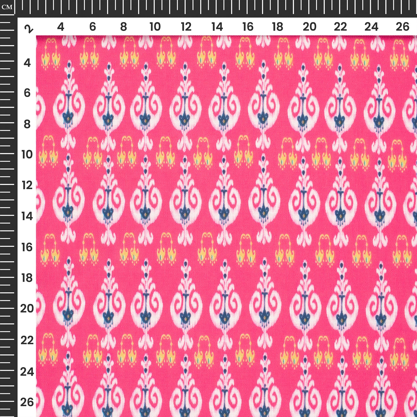 Fashion Week Ikkat Inspired Poly Linen Slub Fabric