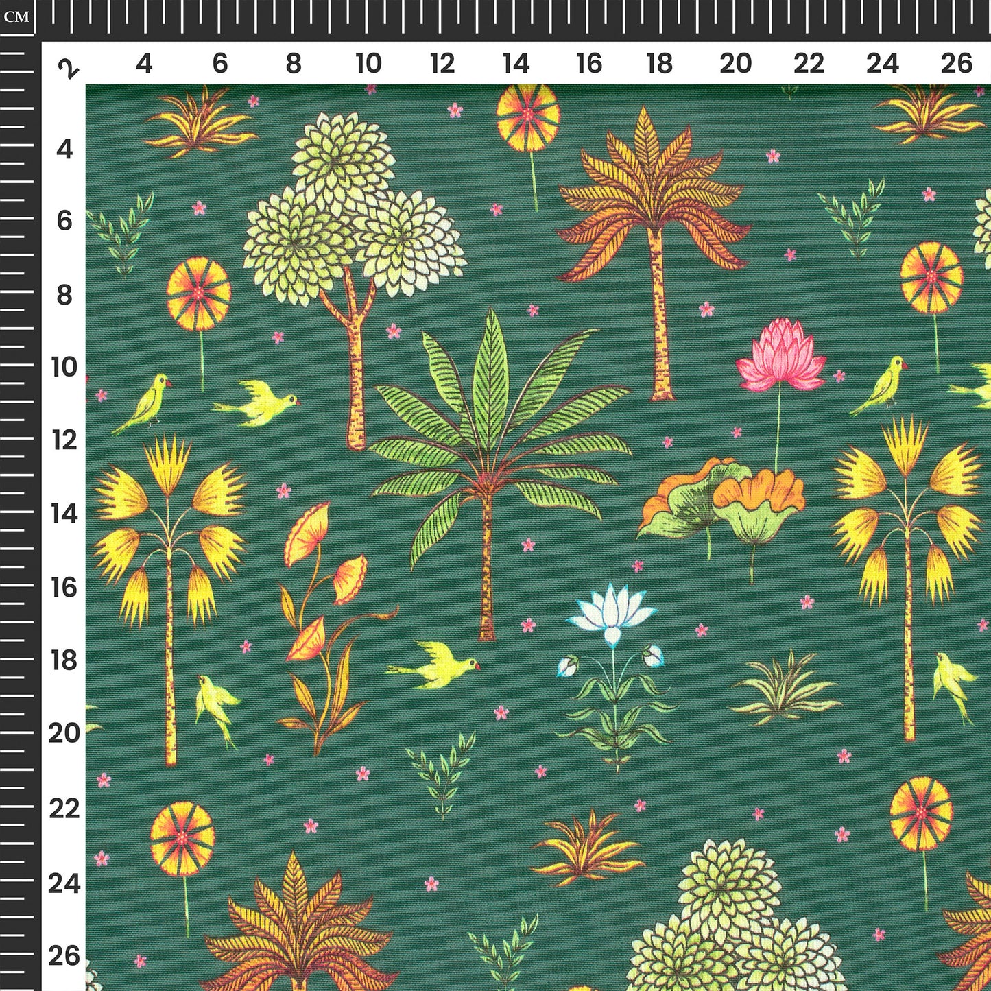 Krishna Raas Inspired Digital Print Viscose Chanderi Fabric