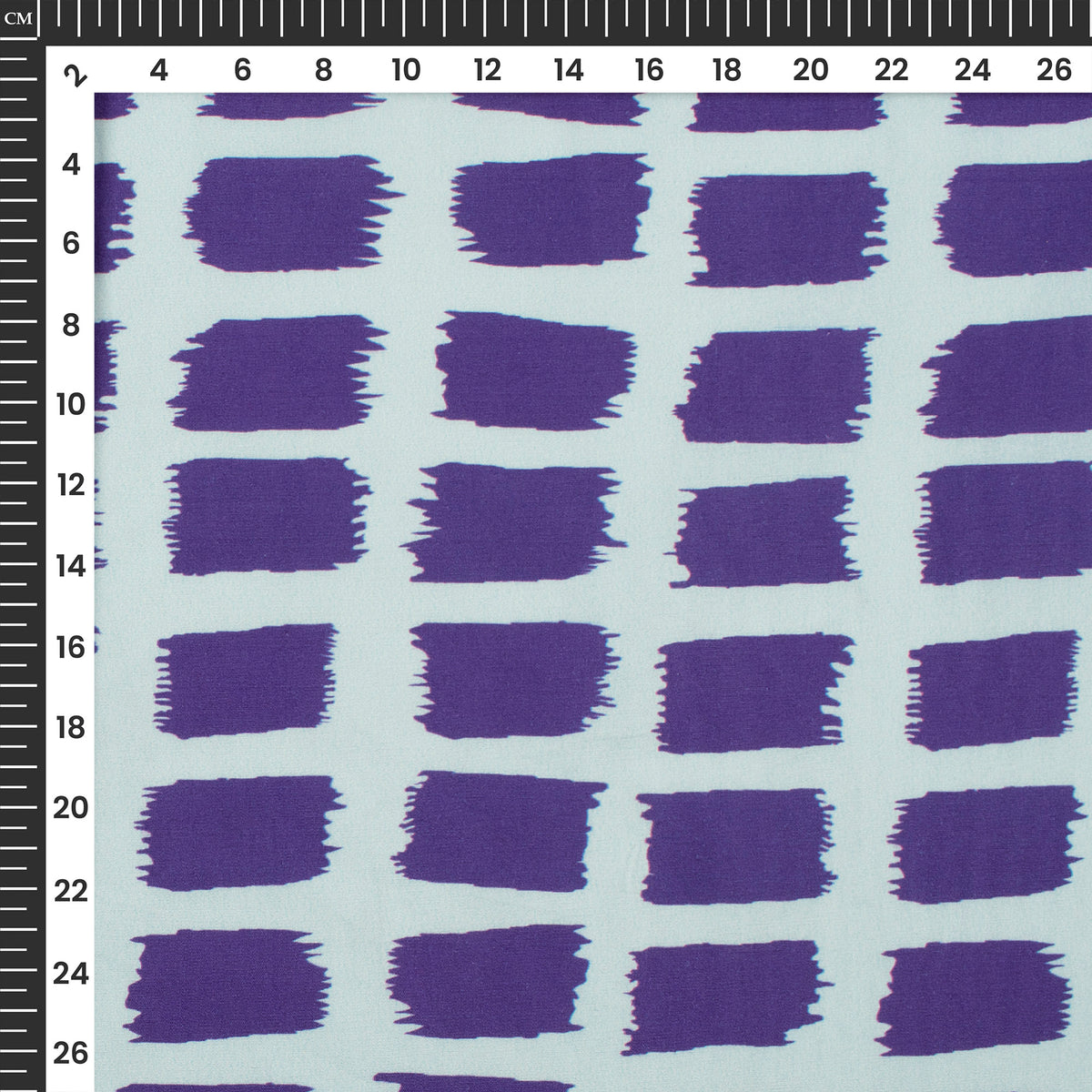 Navy Blue Abstract Digital Print Poplin Fabric (Width 58 Inches)