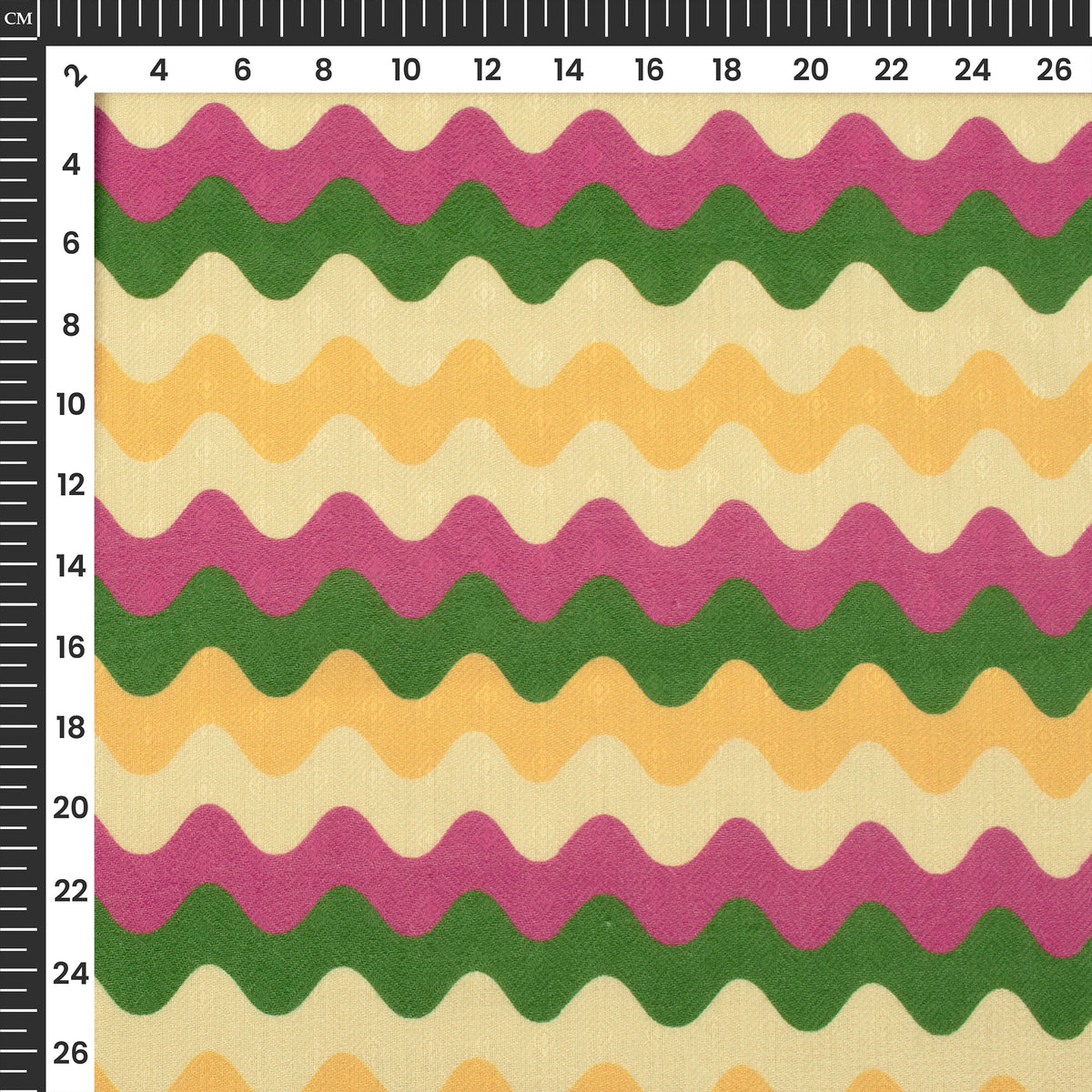 Rouge Pink Leheriya Digital Print Elegant Blend Pashmina Fabric