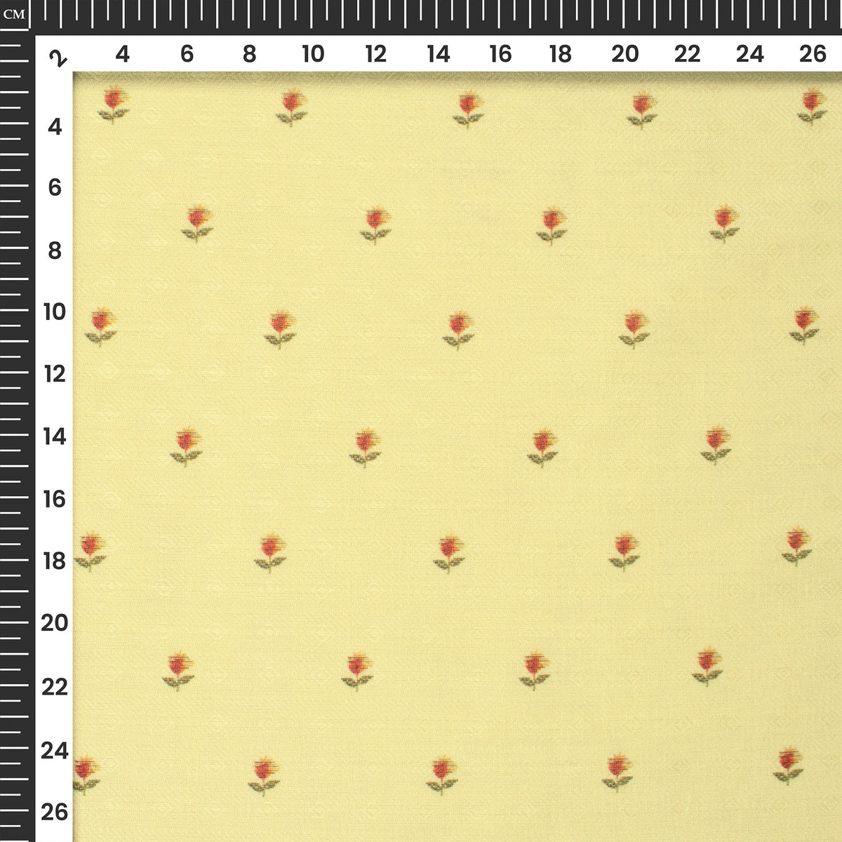 Cherry Red Floral Digital Print Elegant Blend Pashmina Fabric