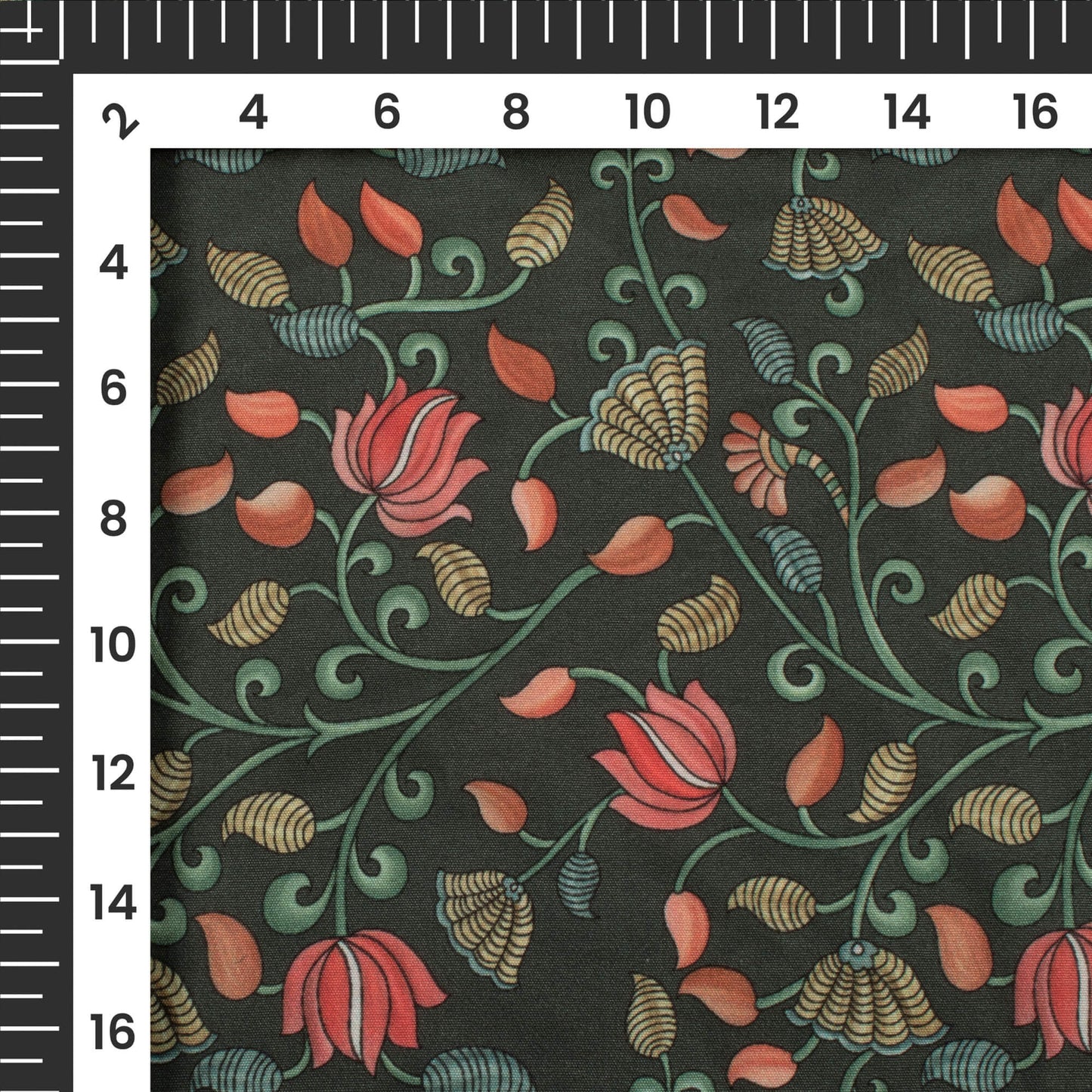 Attractive Pichwaii Digital Print Butter Crepe Fabric
