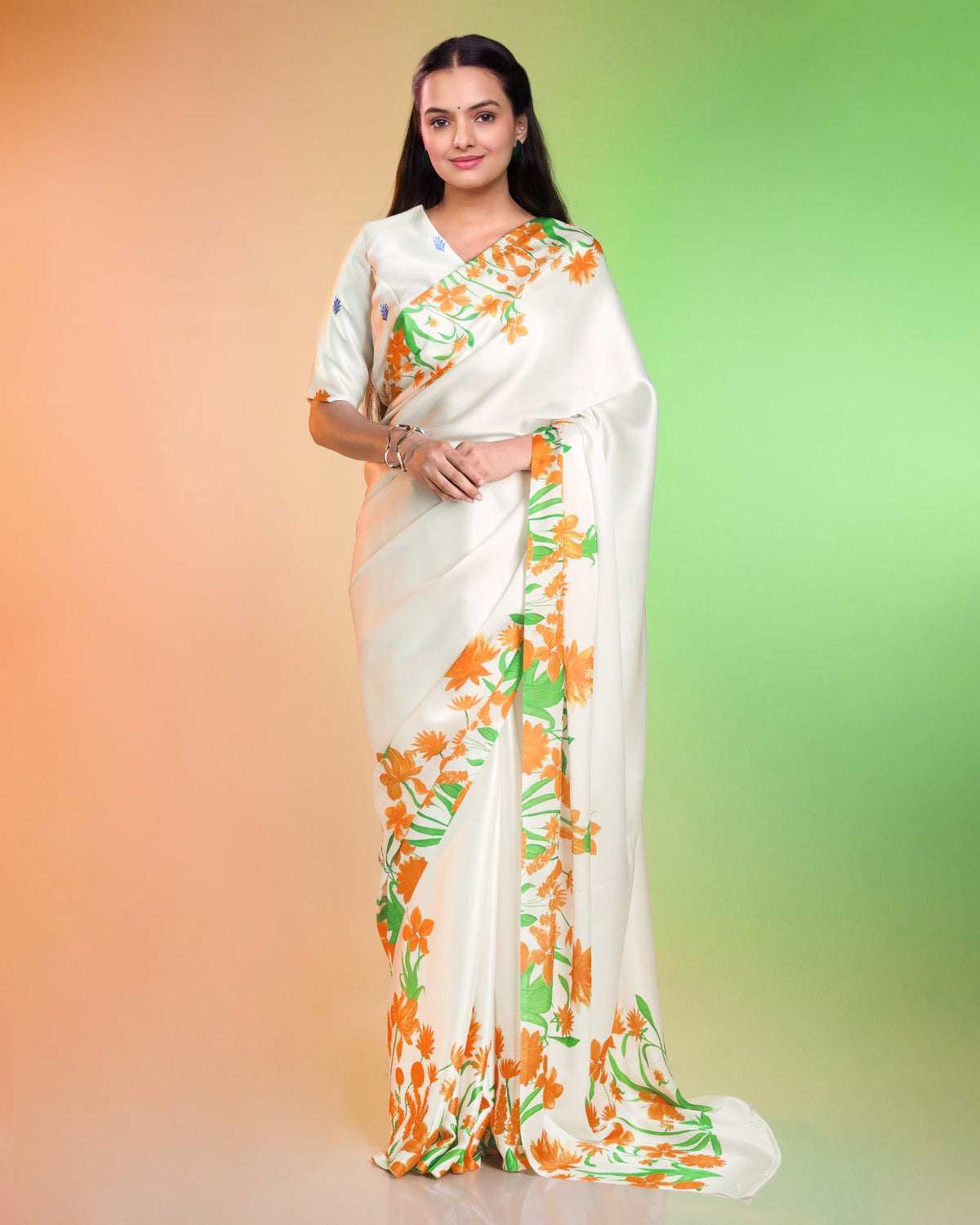 Saree Of Swaraj - A Fabcurate Tribute: Tri-Color Saree