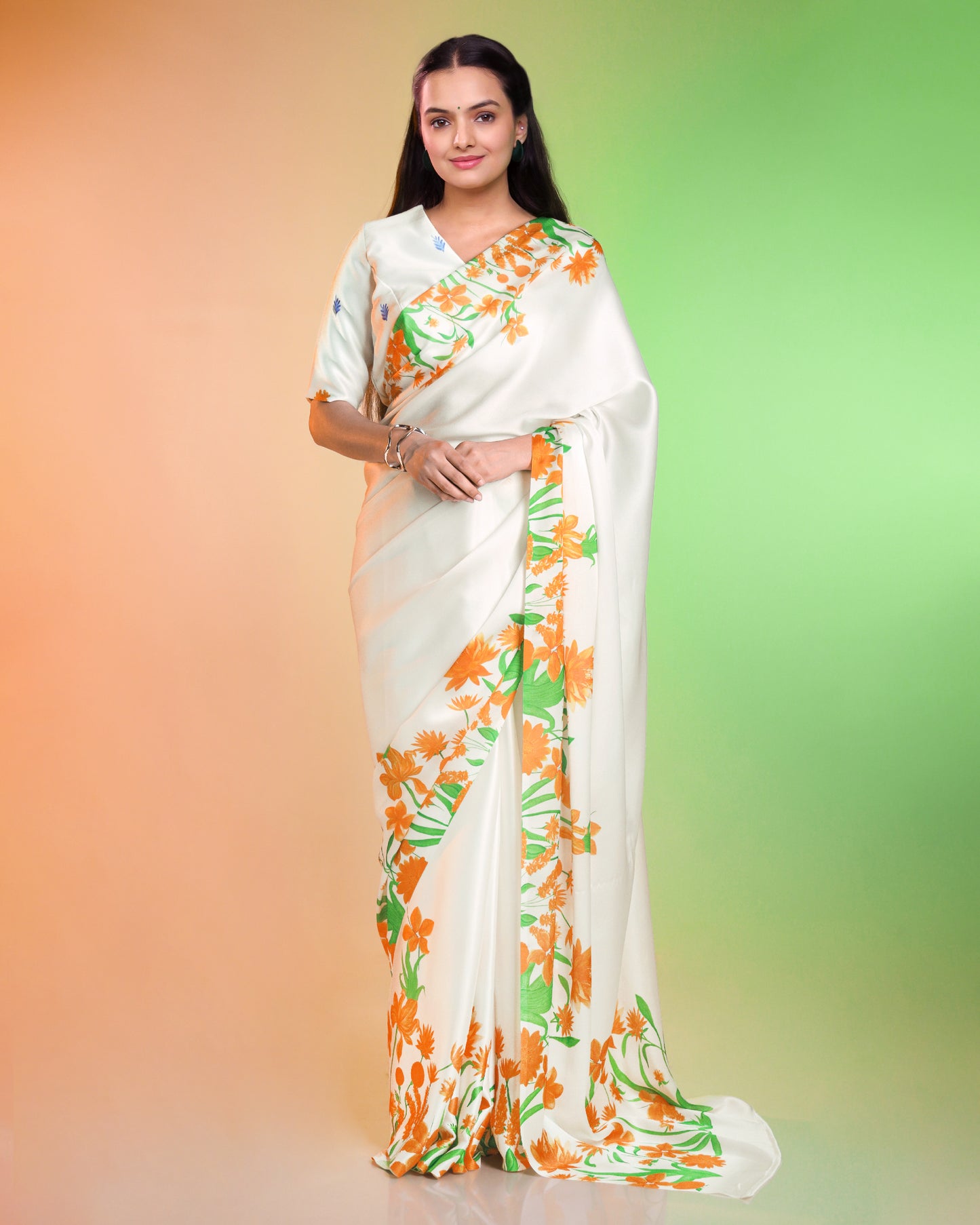 Saree Of Swaraj - A Fabcurate Tribute: Tri-Color Saree