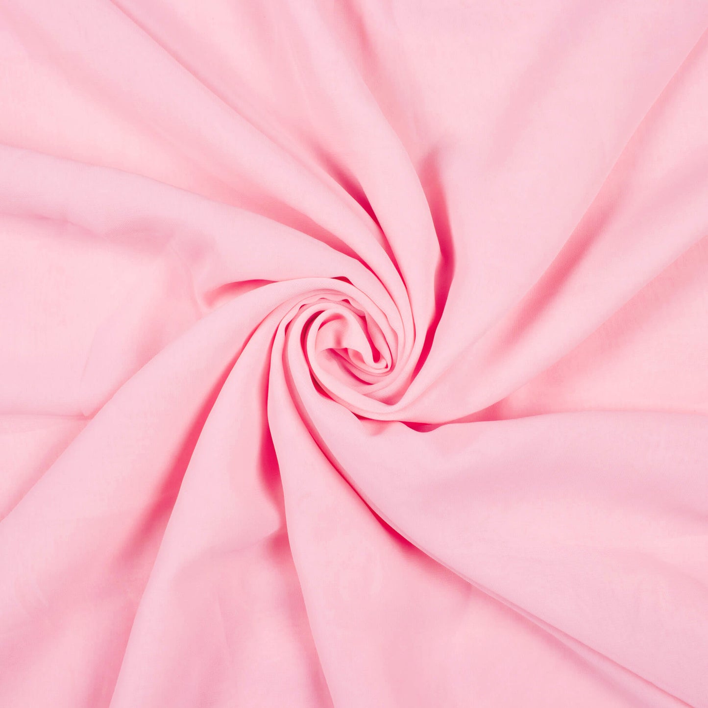 Baby Pink Plain Georgette Fabric