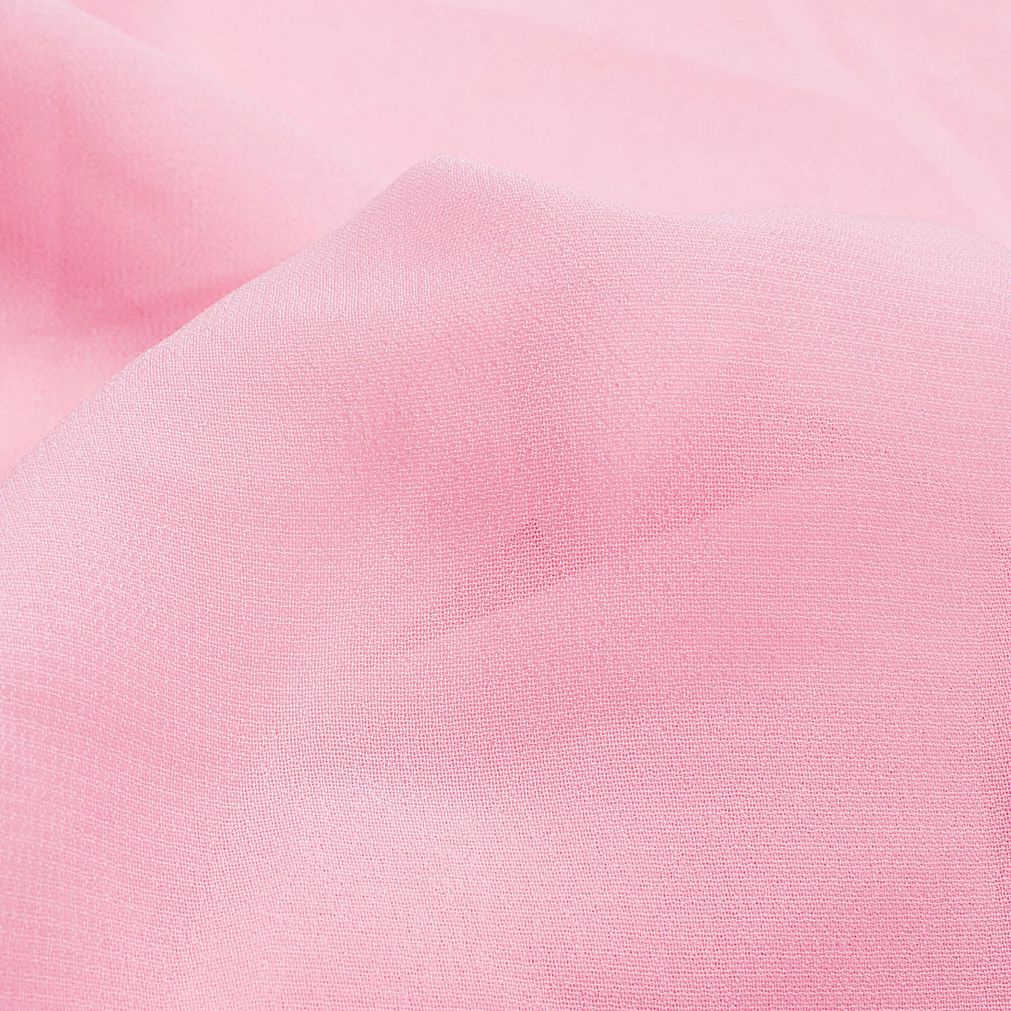 Baby Pink Plain Georgette Fabric