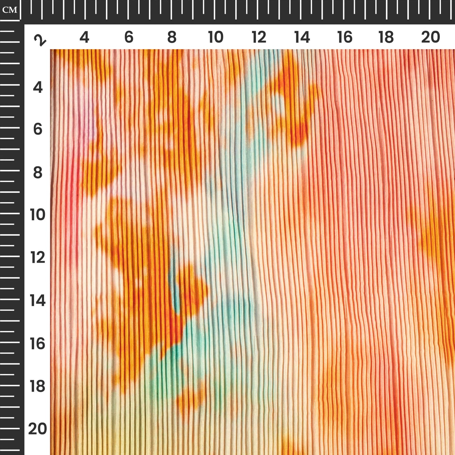 Best Selling Tye And Dye Pleated Crepe Satin Fabric