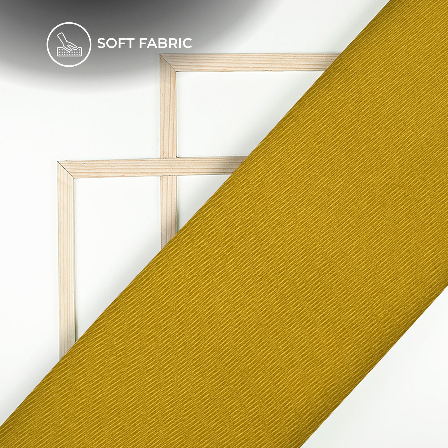 Corn Yellow Plain Lining Butter Crepe Fabric